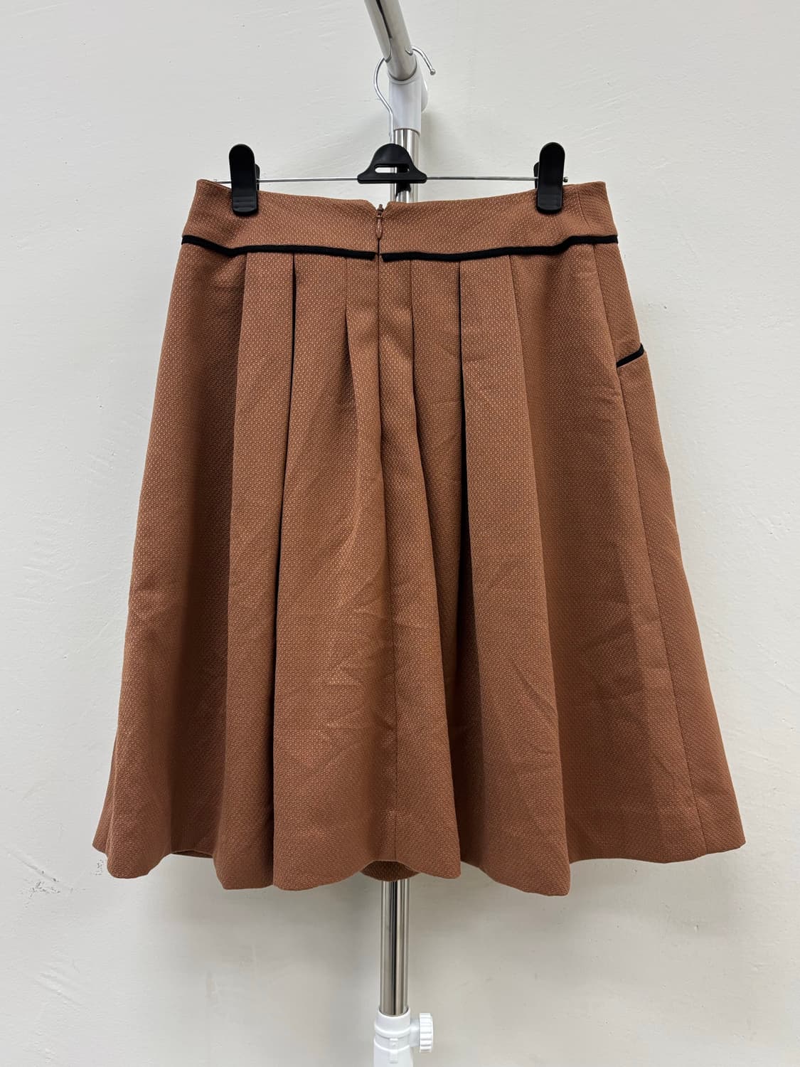 빈티지 브라운 플리츠 스커트 상품이미지6