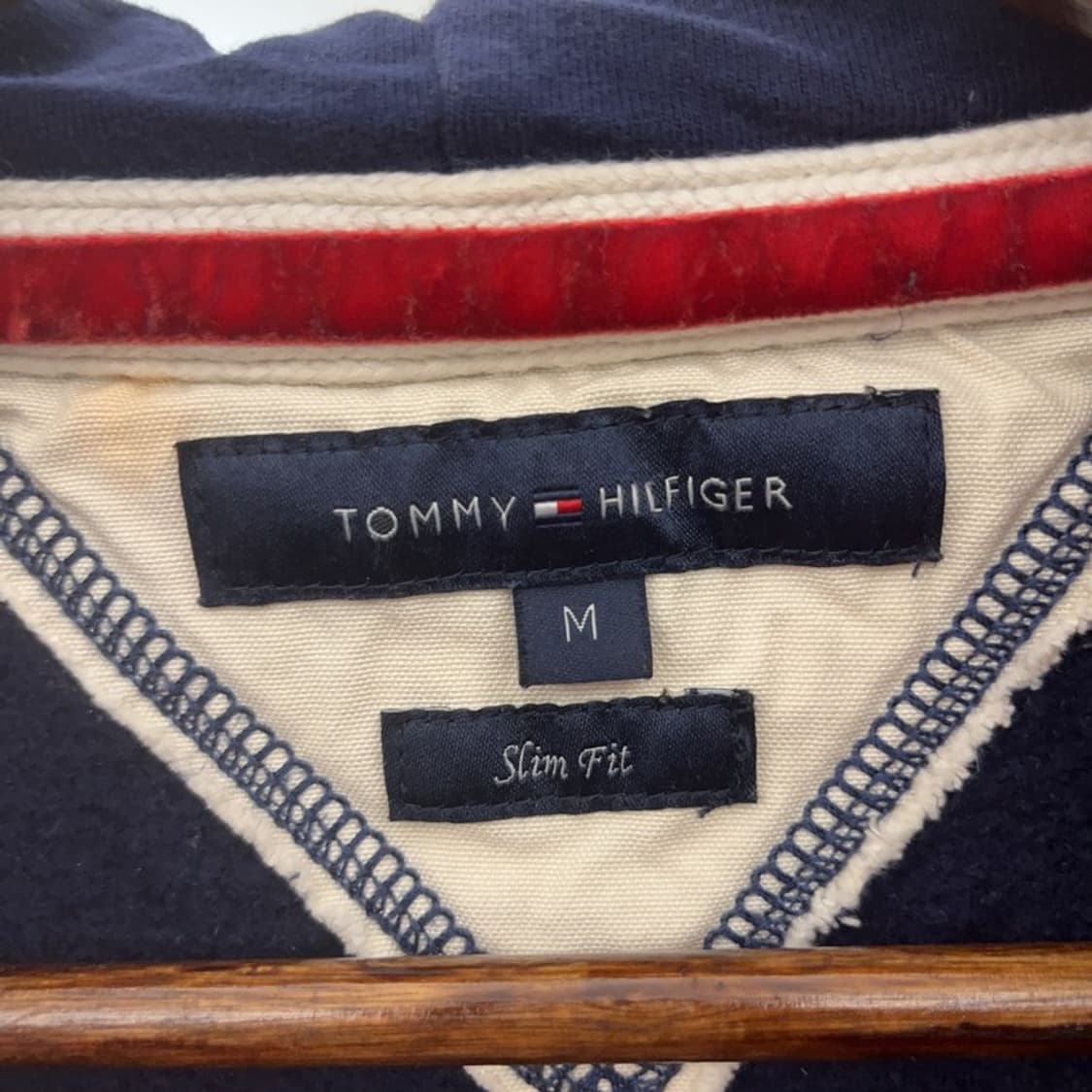 타미힐피거 레트로 00's 아치로고 기모 후드 집업 M C07221 상품이미지5