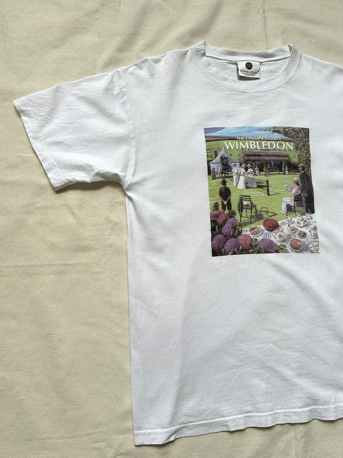 90s 윔블던 챔피언십 빈티지 그래픽 티셔츠 L made in USA 상품이미지4