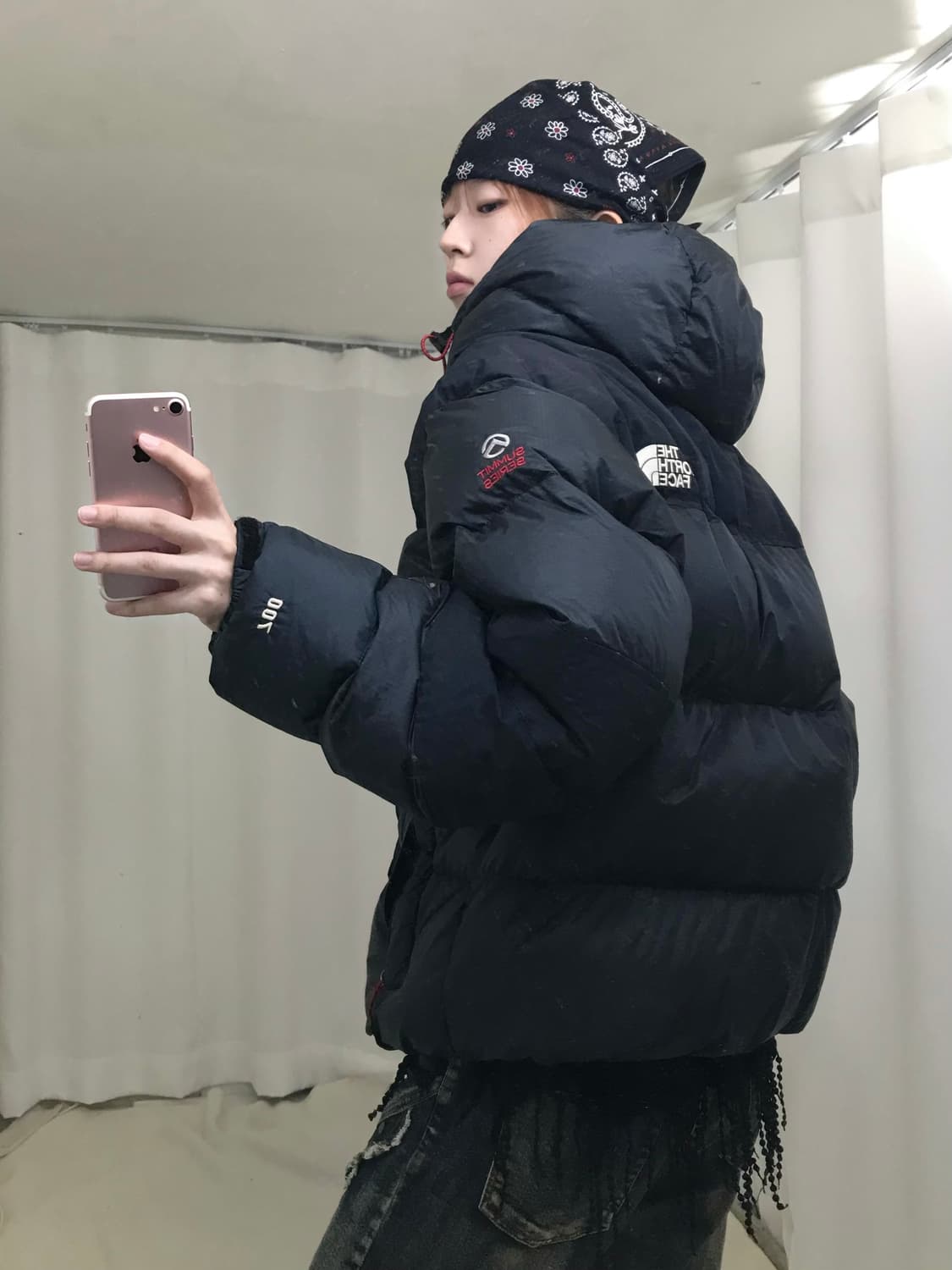 노스페이스 블랙 서밋 시리즈 700 눕시 패딩 푸퍼 상품이미지2