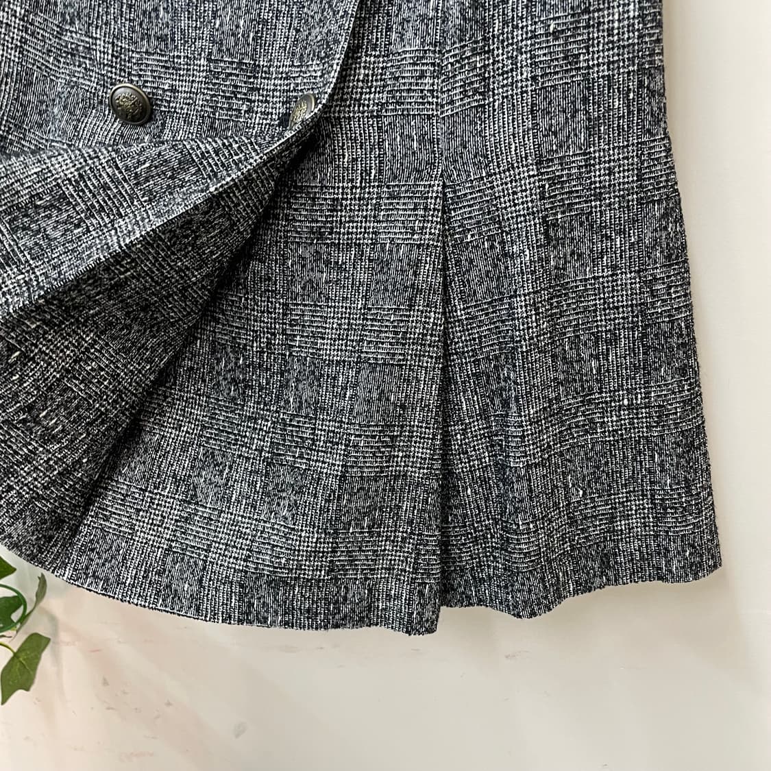 로페 로걀 프레피 마린무드 체크 플리츠 스커트 상품이미지3