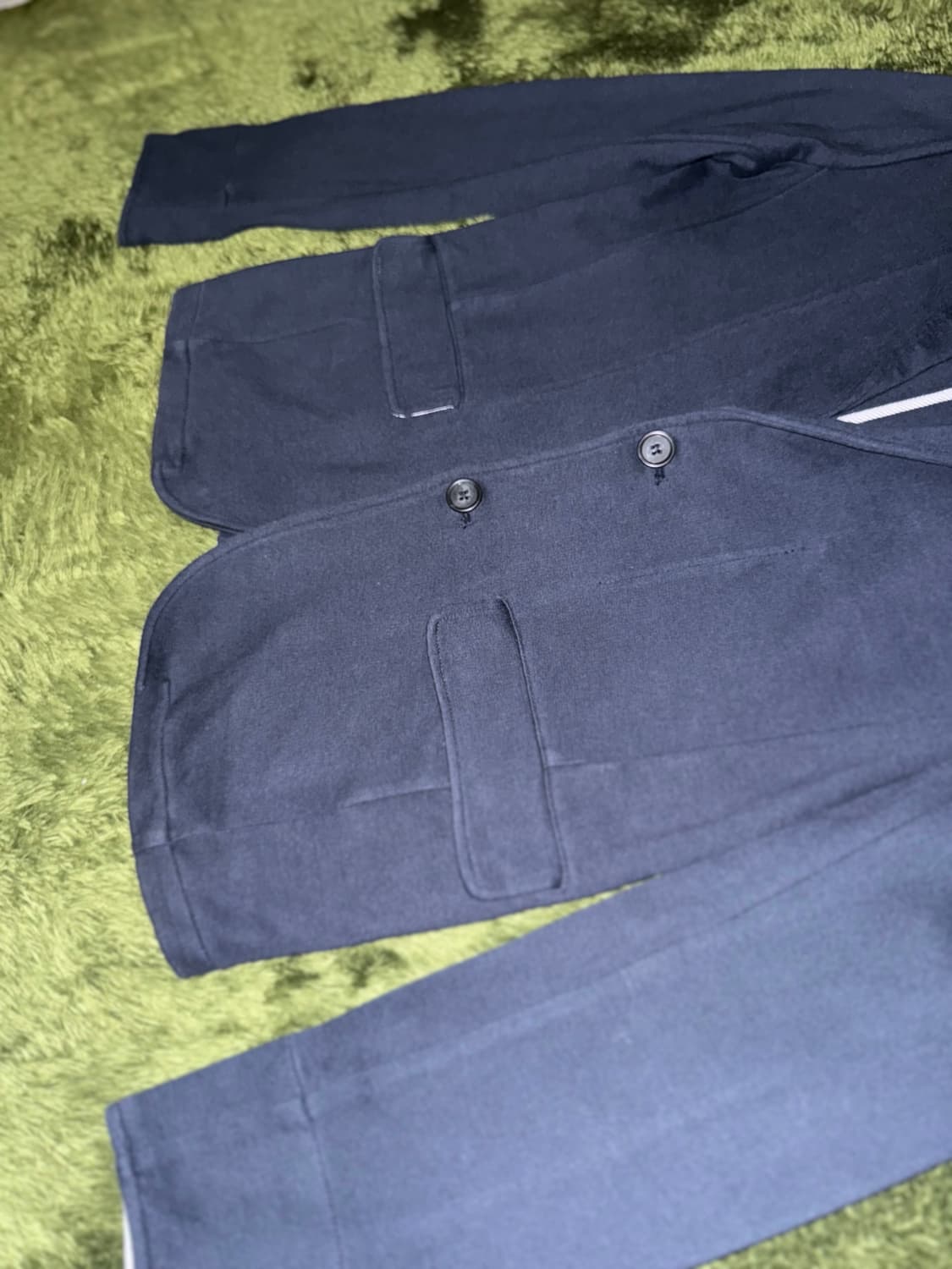 [M] Beams 빔즈 하트 클래식 핏 코튼 블레이저 네이비 상품이미지4