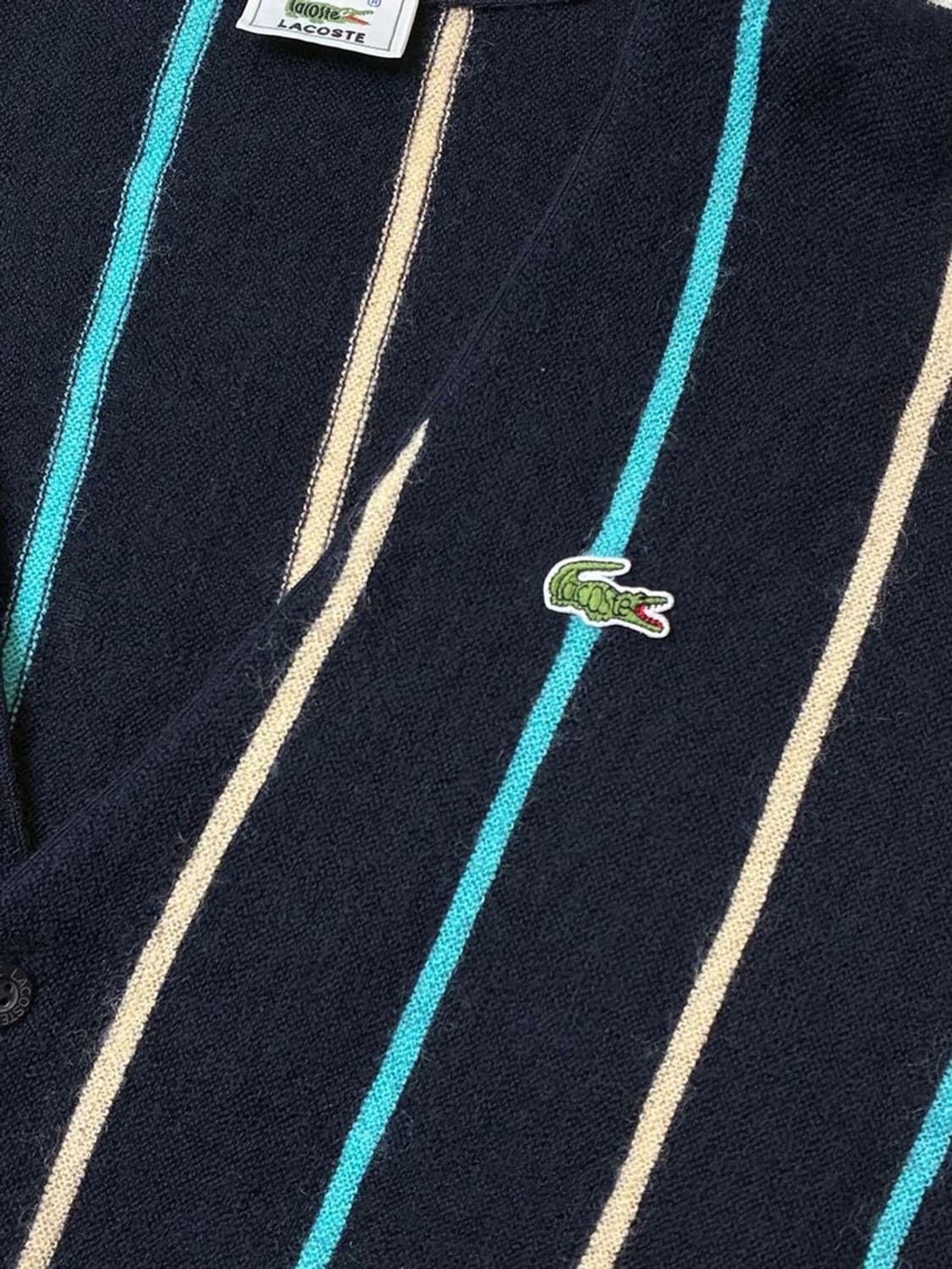 라코스테 90's 스트라이프 크롭 니트 가디건 PN5932    상품이미지4