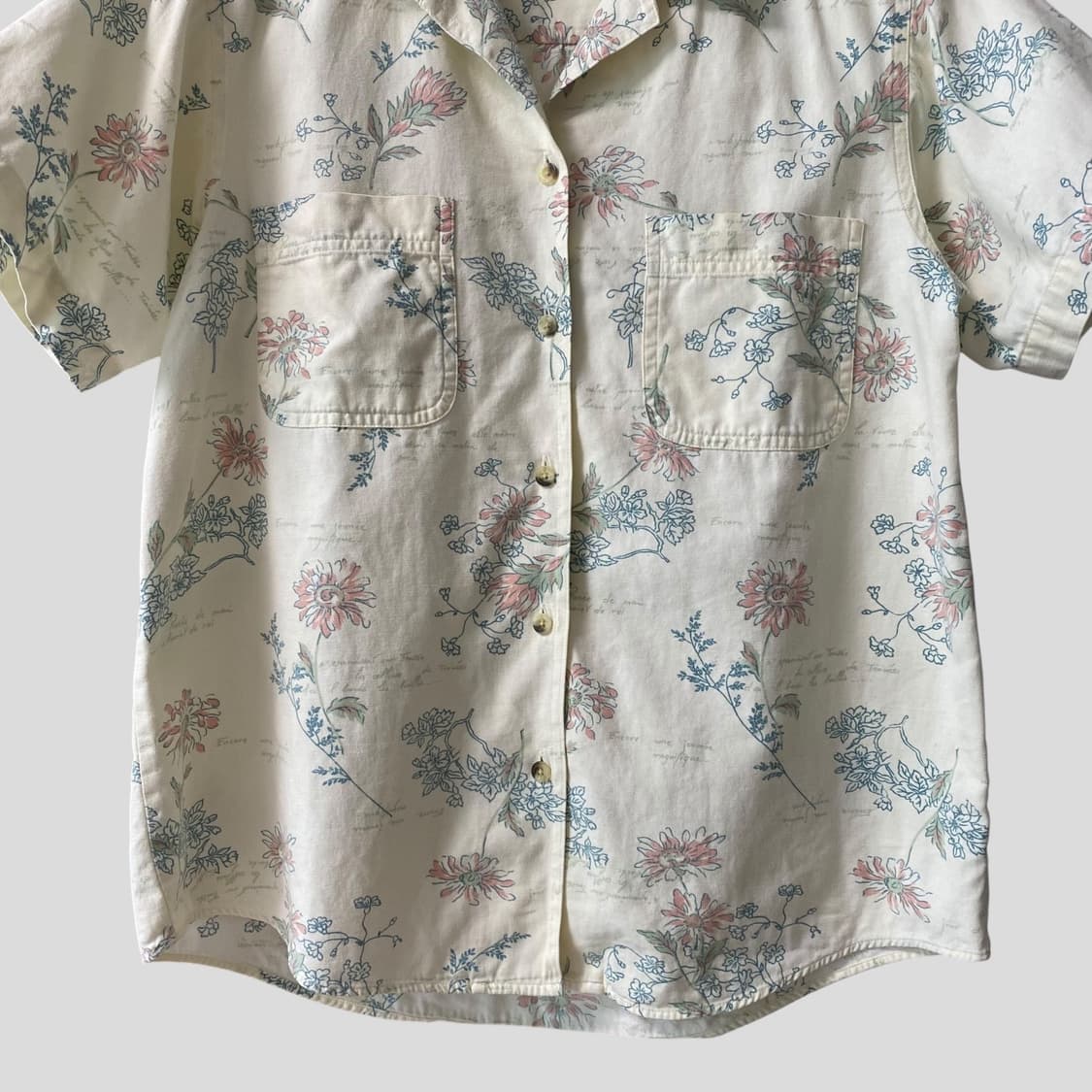 (여성SM)L.L.bean 엘엘빈 오픈카라 반팔셔츠 상품이미지4