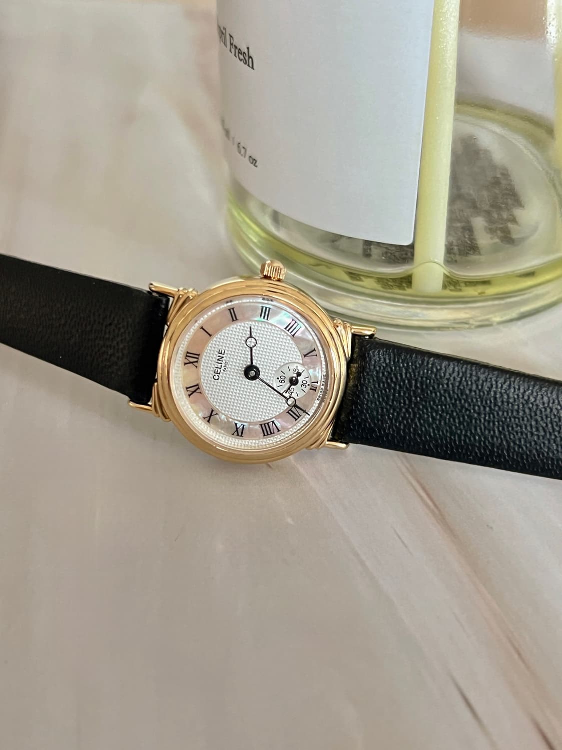 CELINE  셀린느 스몰세컨드 골드 라운드 시계  상품이미지6