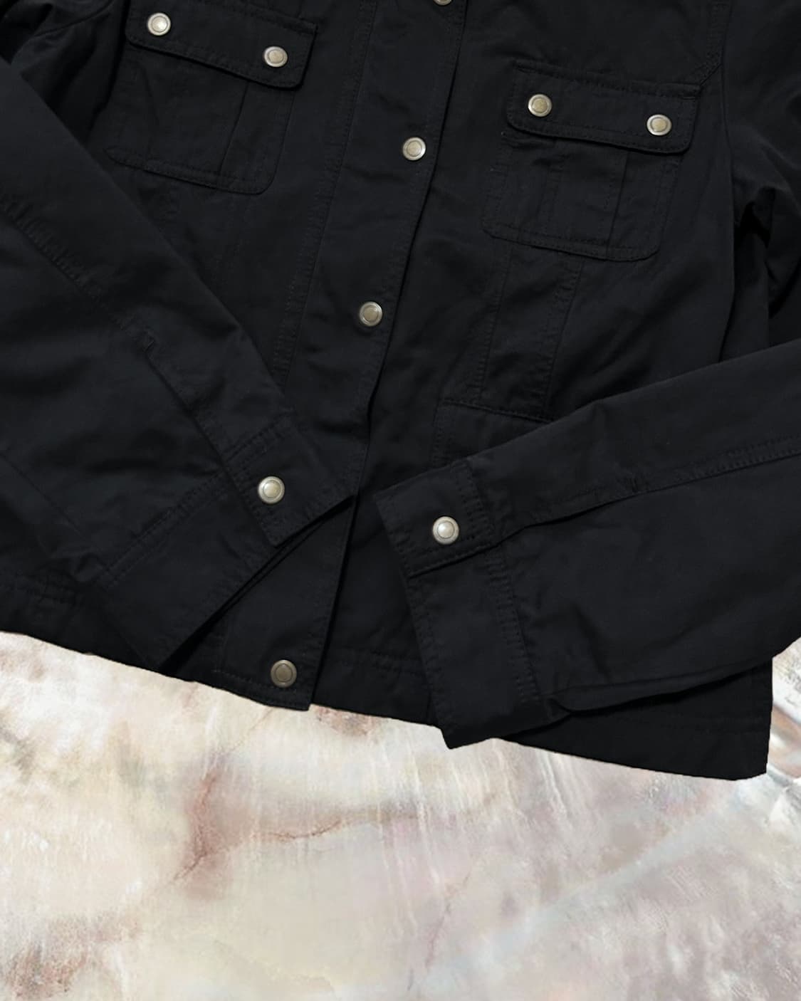 빈티지 코튼 블랙 자켓 상품이미지4