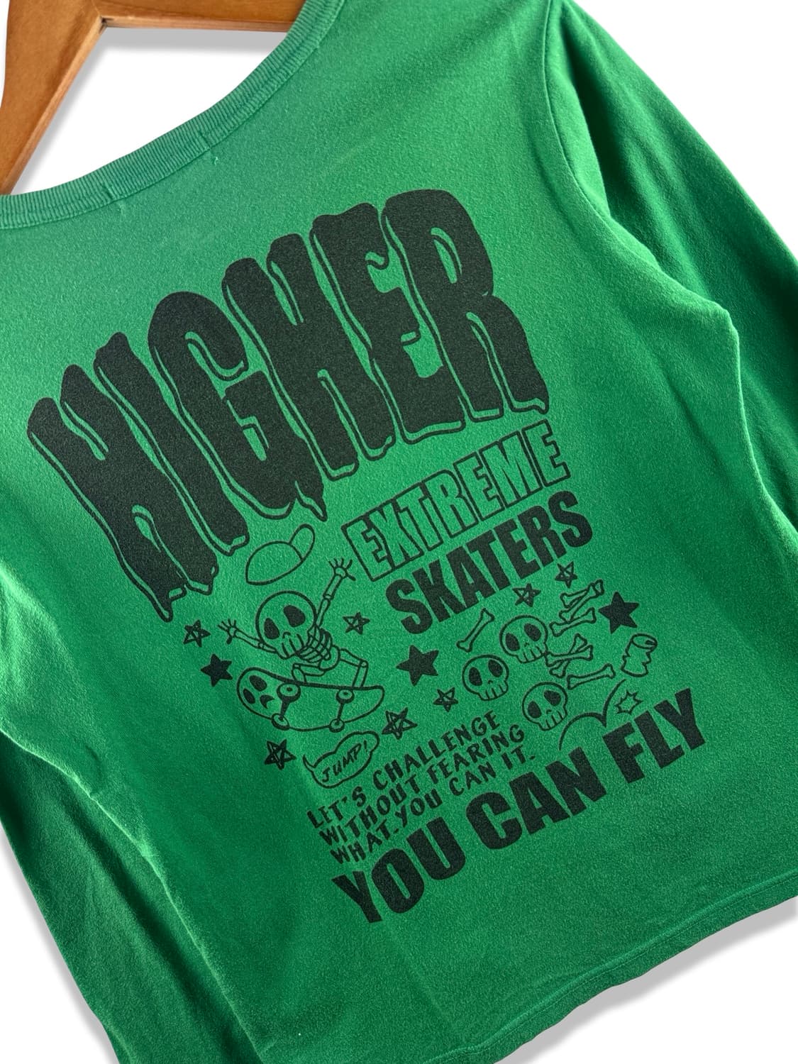 JPN 키치 스컬 딱붙 롱슬리브3076 상품이미지5