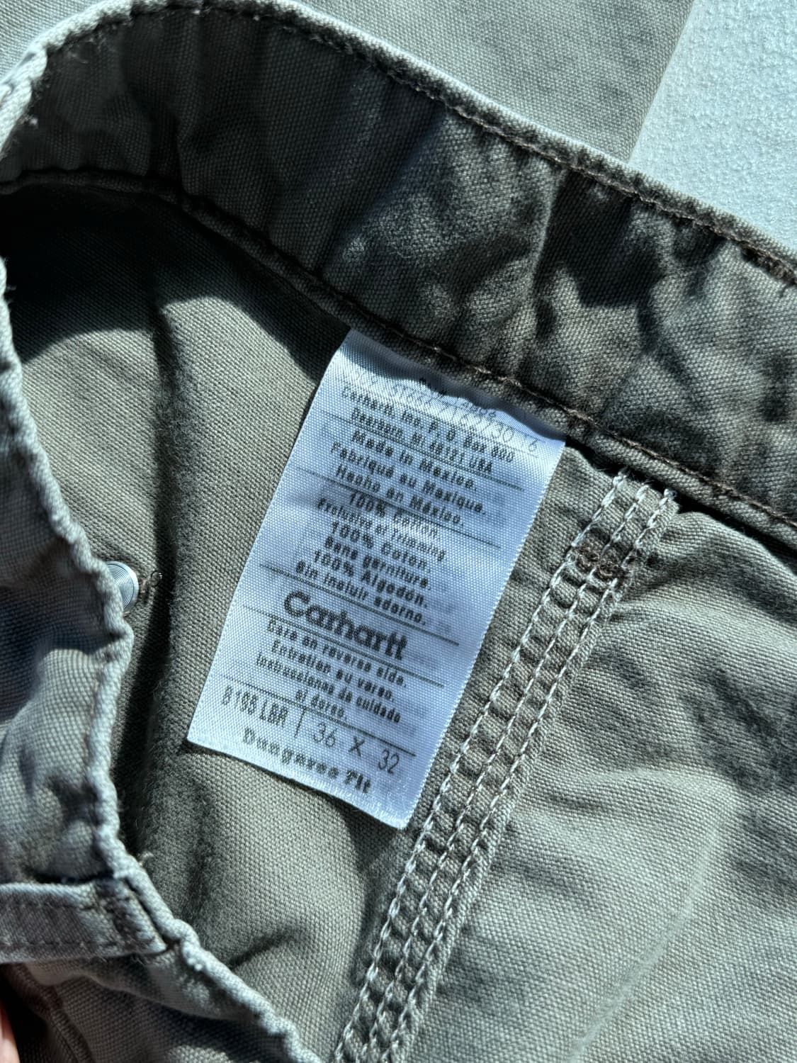 칼하트 더블니 팬츠 36x32 B195 LBR 상품이미지3