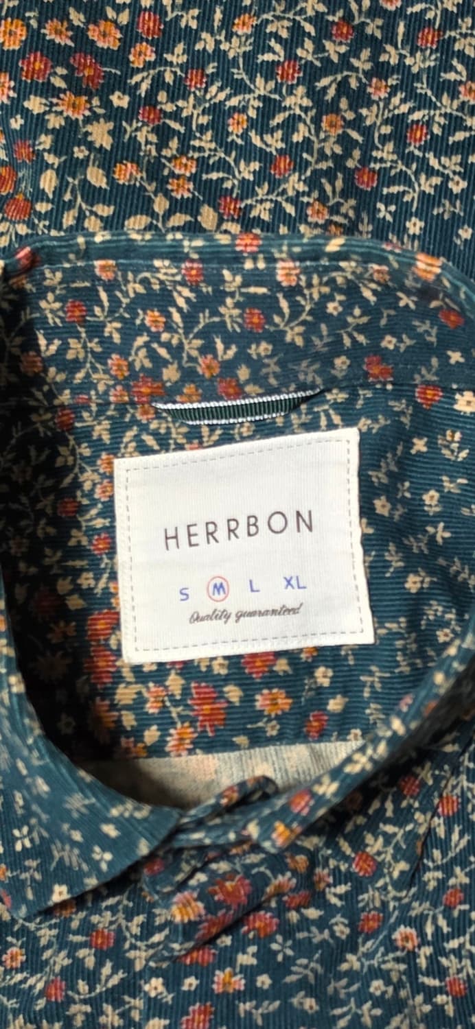 HERRBON 패턴 코듀로이 셔츠 66 상품이미지3