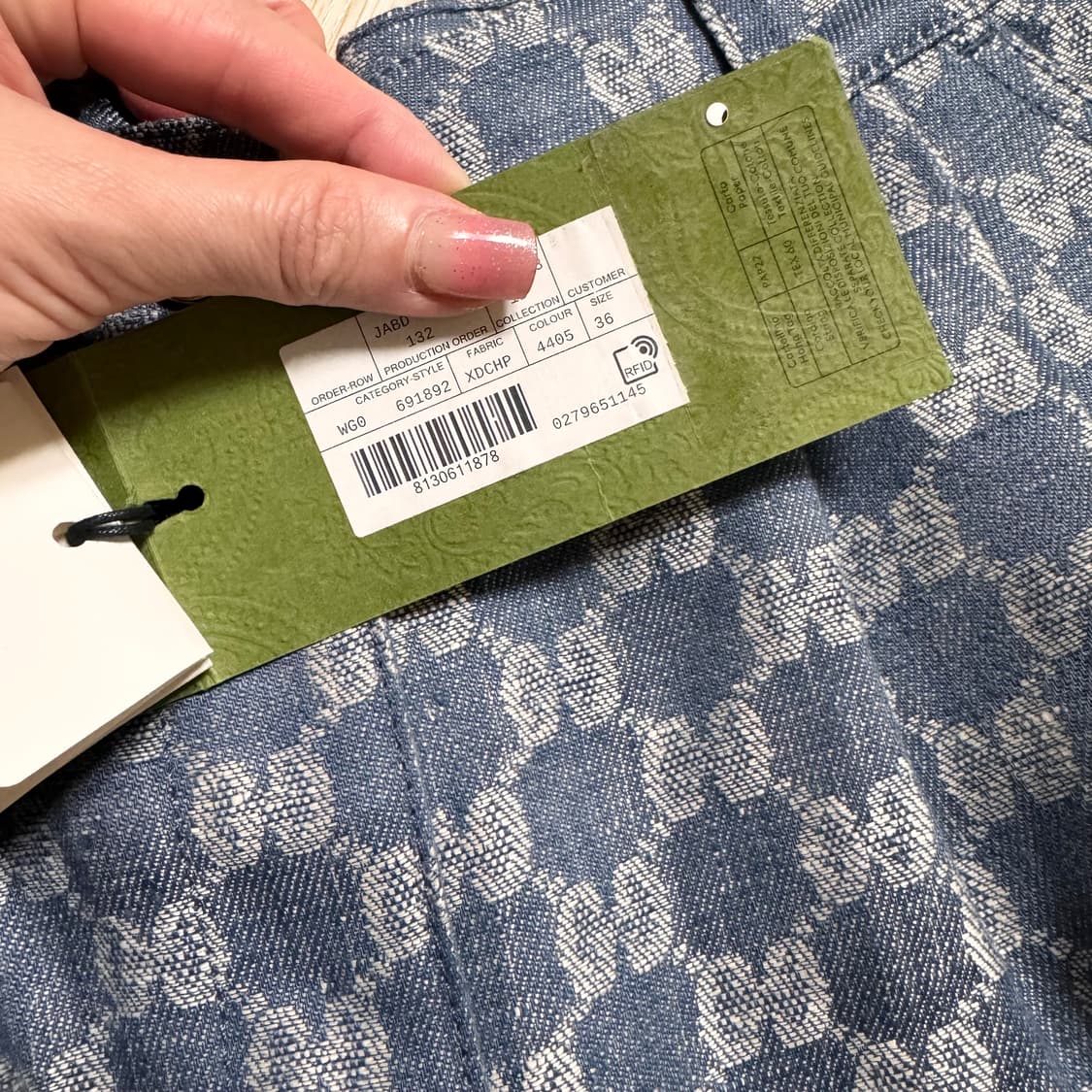 25 텍달린 새상품 정품 구찌 / 정가190만 모노그램 린넨 반바지 쇼츠 상품이미지8