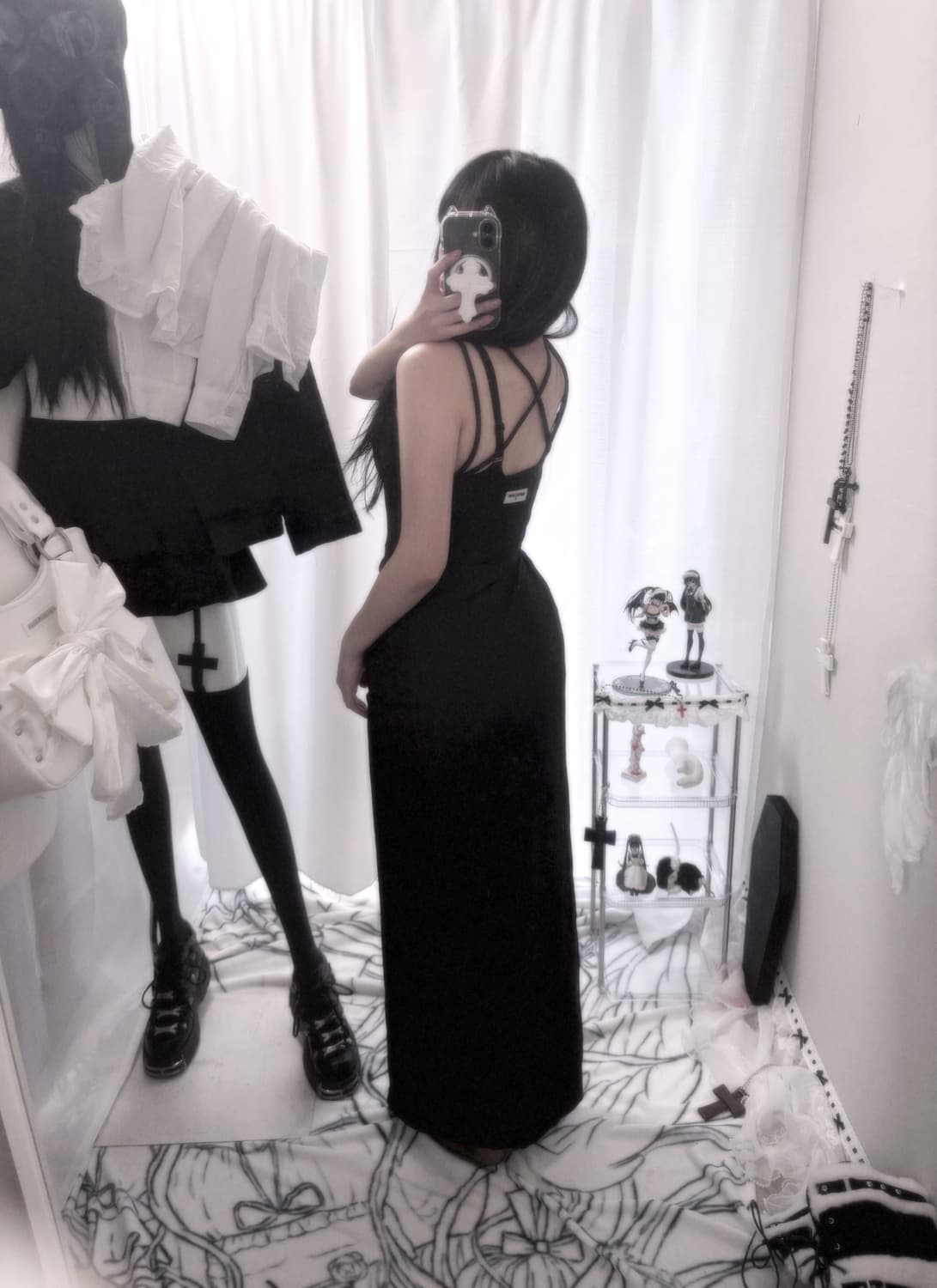 미스치프 이브닝 슬릿 롱원피스 상품이미지1