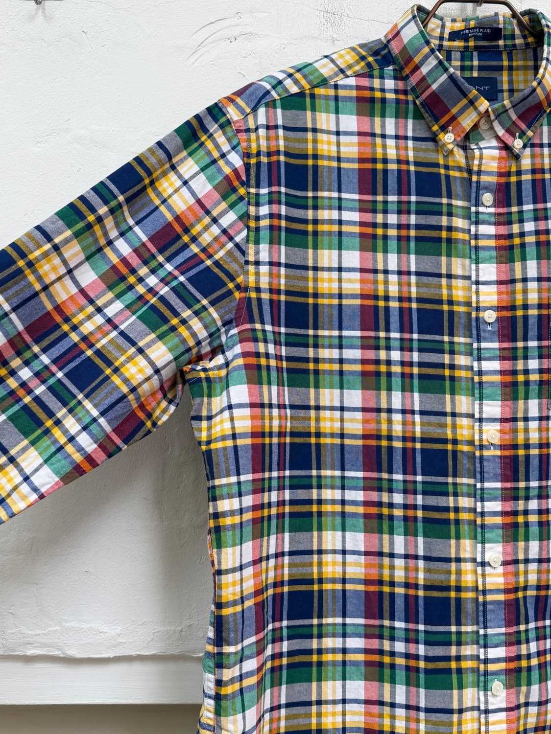 Gant 간트 헤리티지 플래드 체크 긴팔 버튼 다운 셔츠 L 상품이미지4