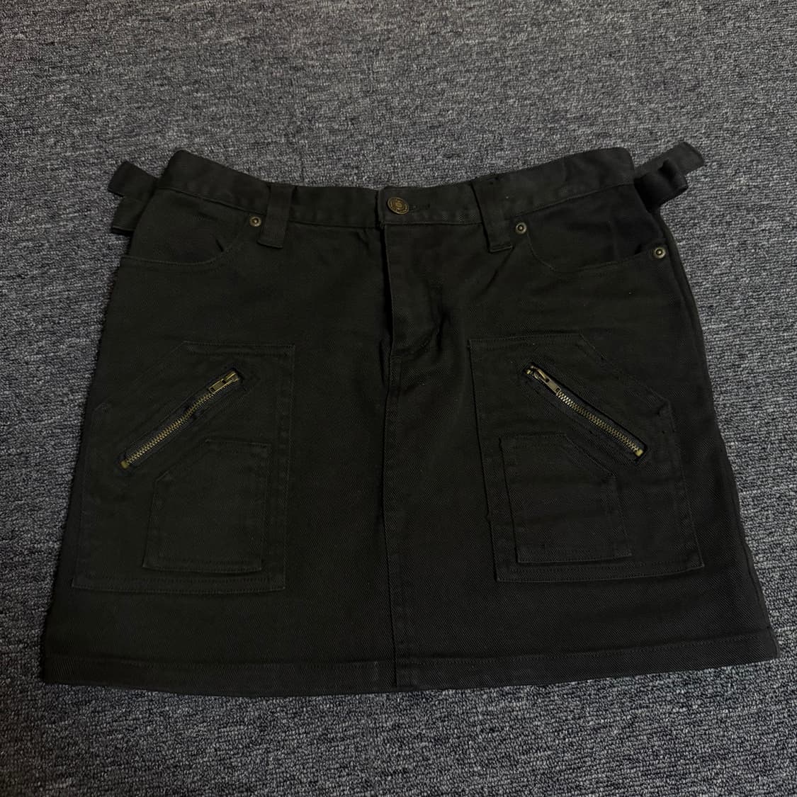 와이즈걸 빈티지 펑크 레이스업 미니스커트 상품이미지2