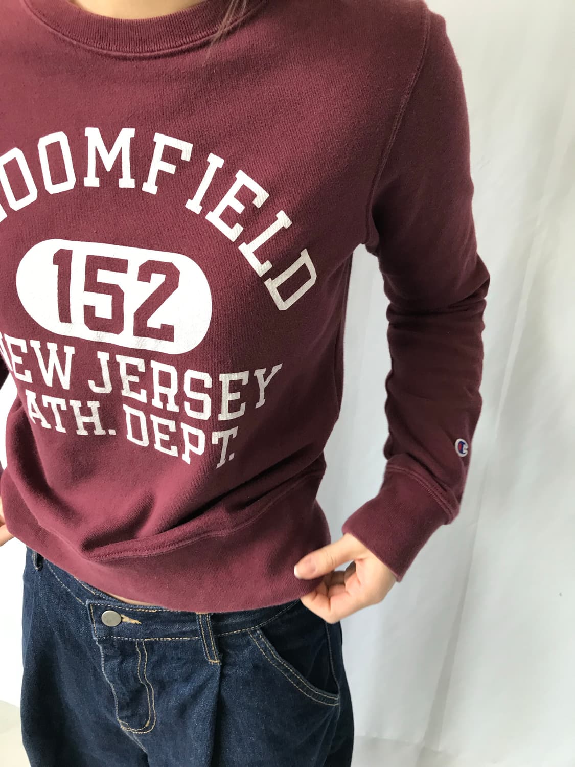 Champion x Earth 버건디 맨투맨 상품이미지3