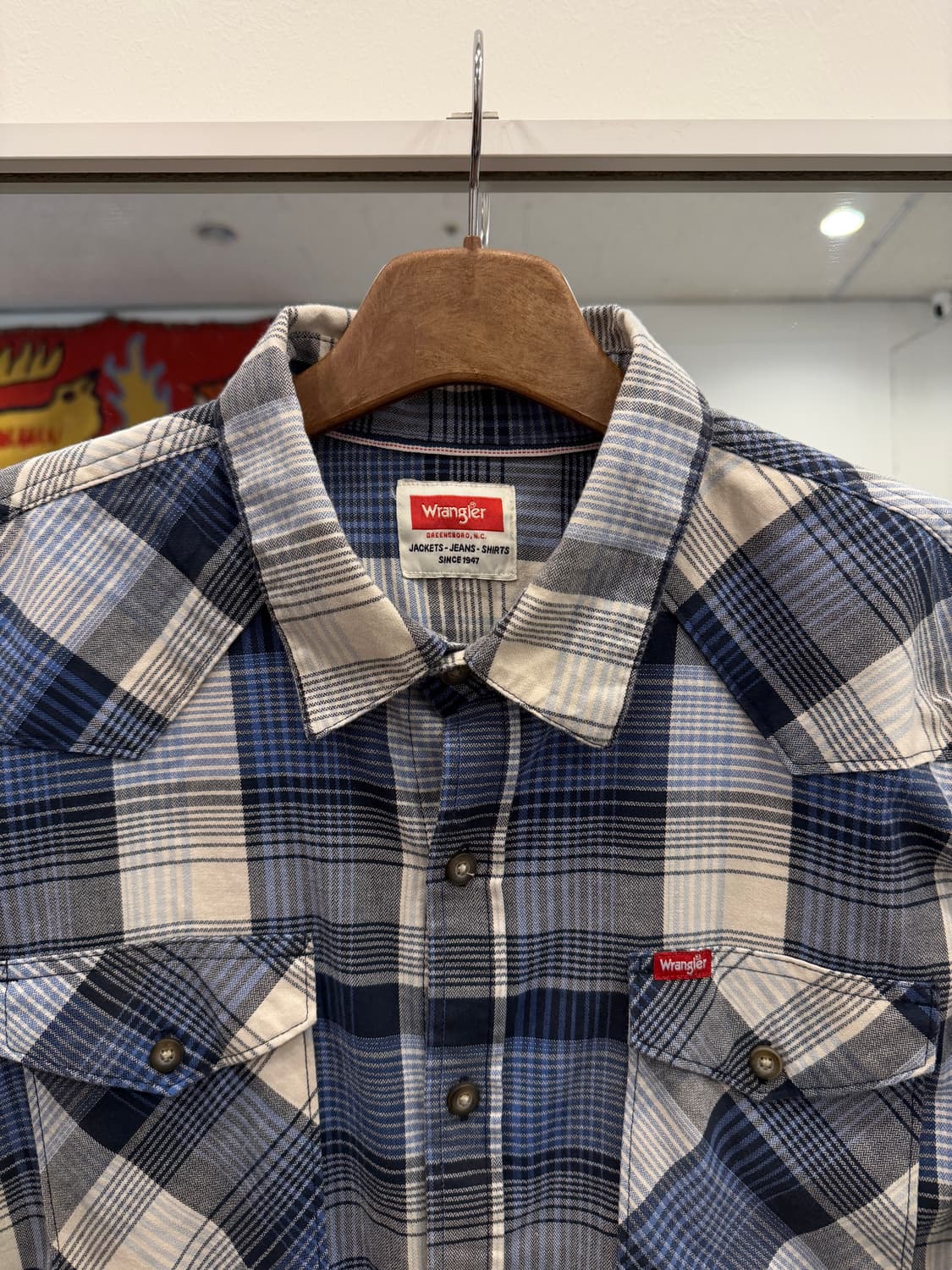 Wrangler 랭글러 웨스턴 체크 셔츠 상품이미지3