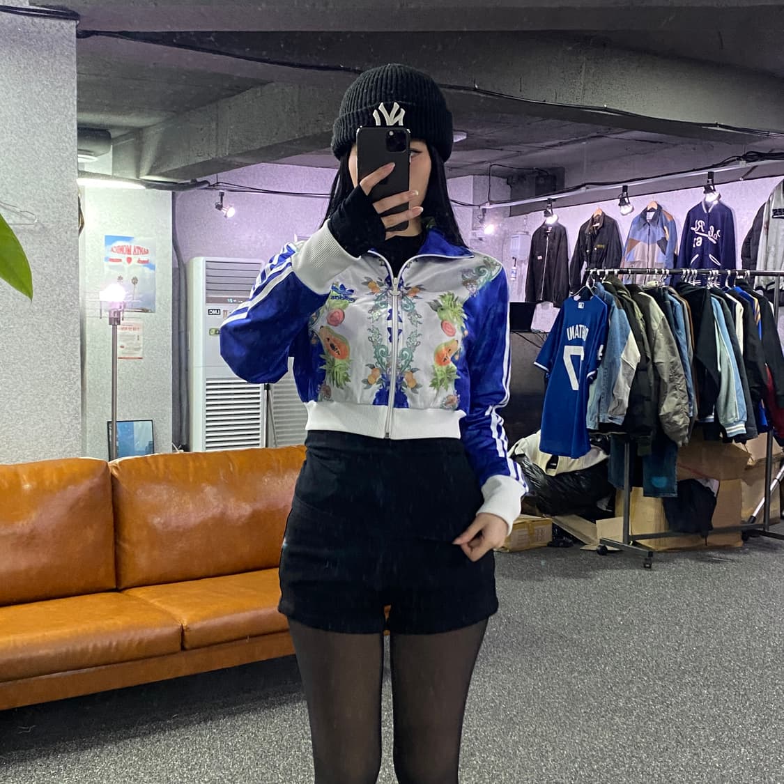 아디다스 00s 오리지널 빅로고 패턴 배색 크롭 트략탑 져지 B3119 상품이미지1