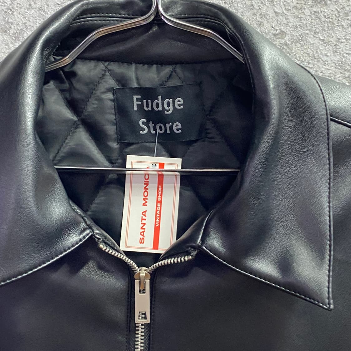 라퍼지스토어 투웨이 스트링 레더자켓 B3295 상품이미지3