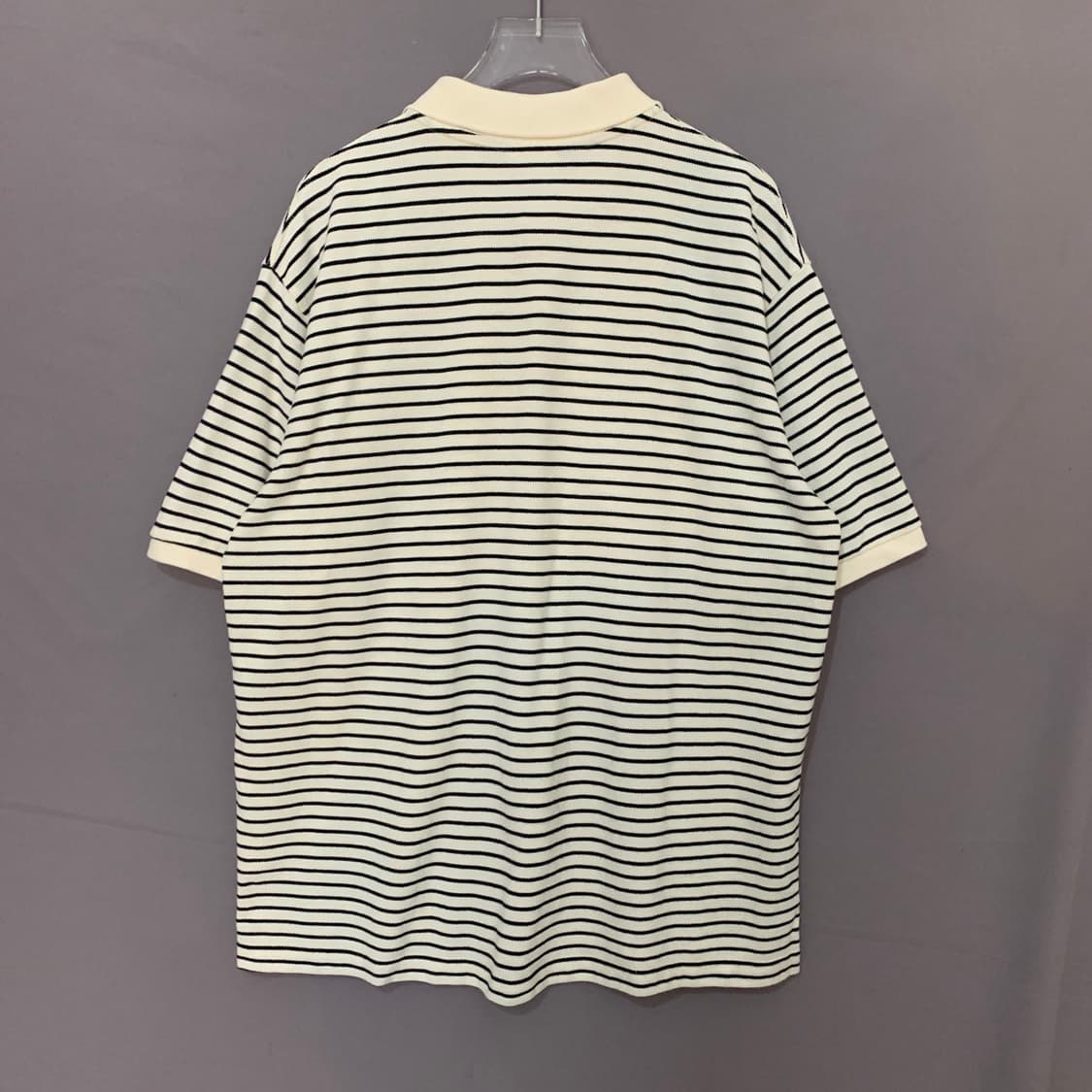 3 블랭크룸 스트라이프 단가라 PK 반팔 카라티 상품이미지2