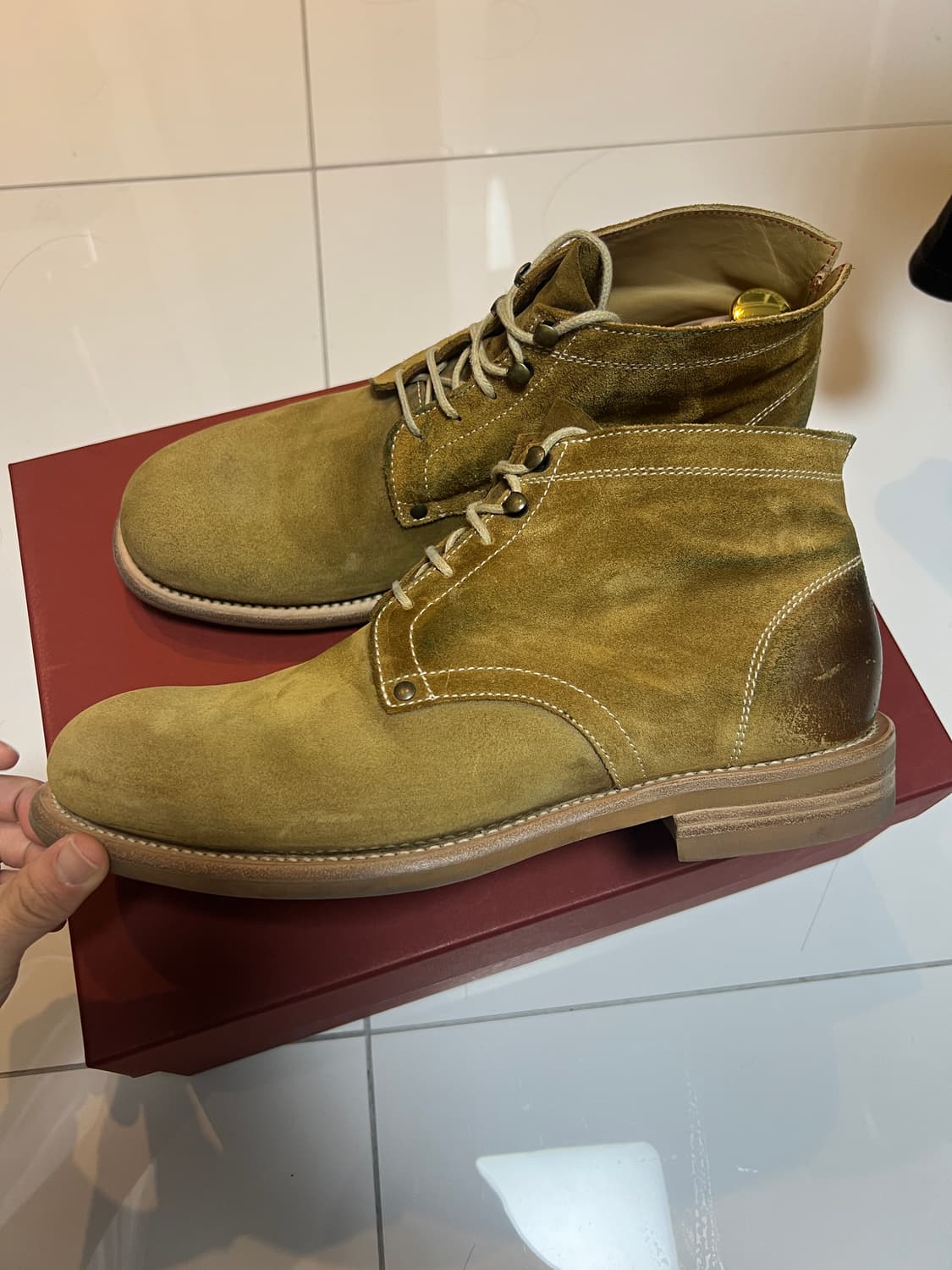 택포33) 그라더스 grds 부츠 02 올리브 드랩 255 상품이미지3