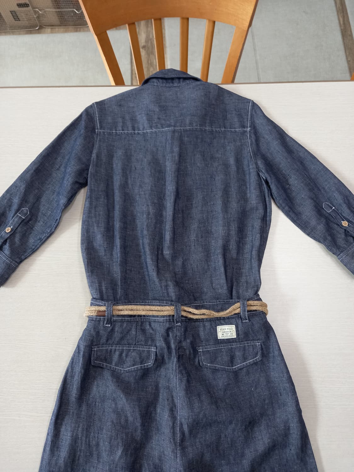 M95 BEANPOLE 봄여름용 린넨 점프수트 진청 M-02 상품이미지4