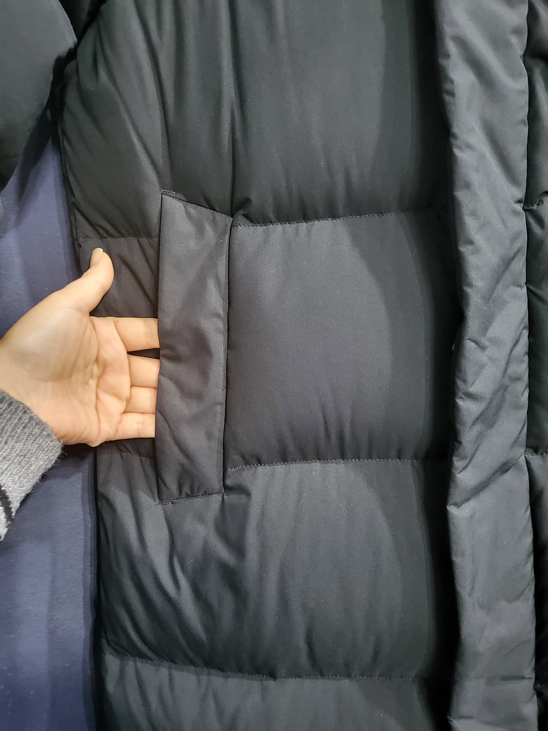 살레와 구스다운 롱패딩 상품이미지4