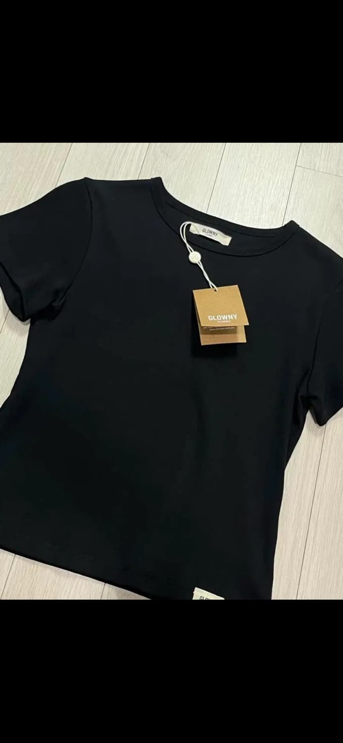 글로니 Glowny G Baby Tee 블랙 새상품 상품이미지2
