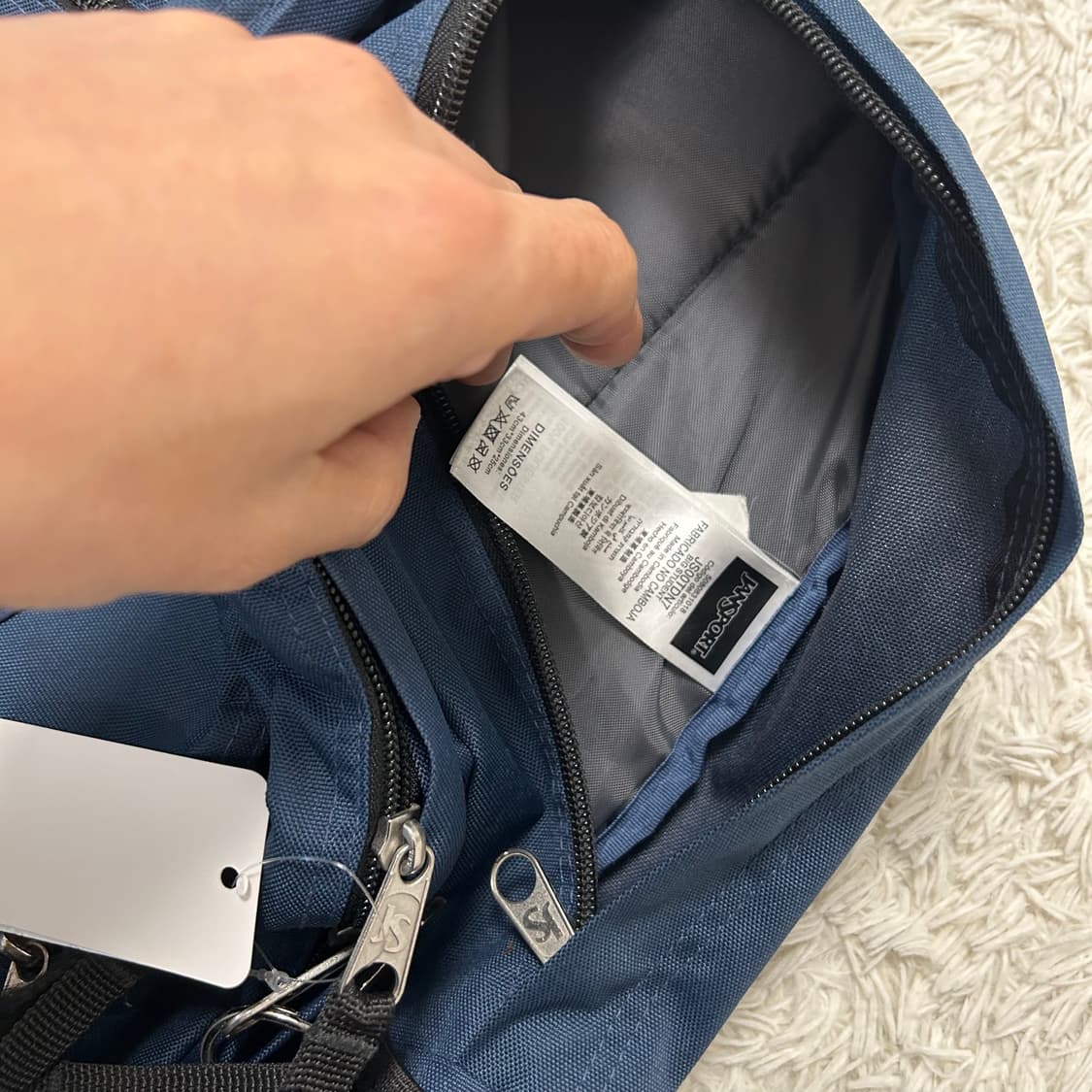 JanSport Navy Backpack 상품이미지6