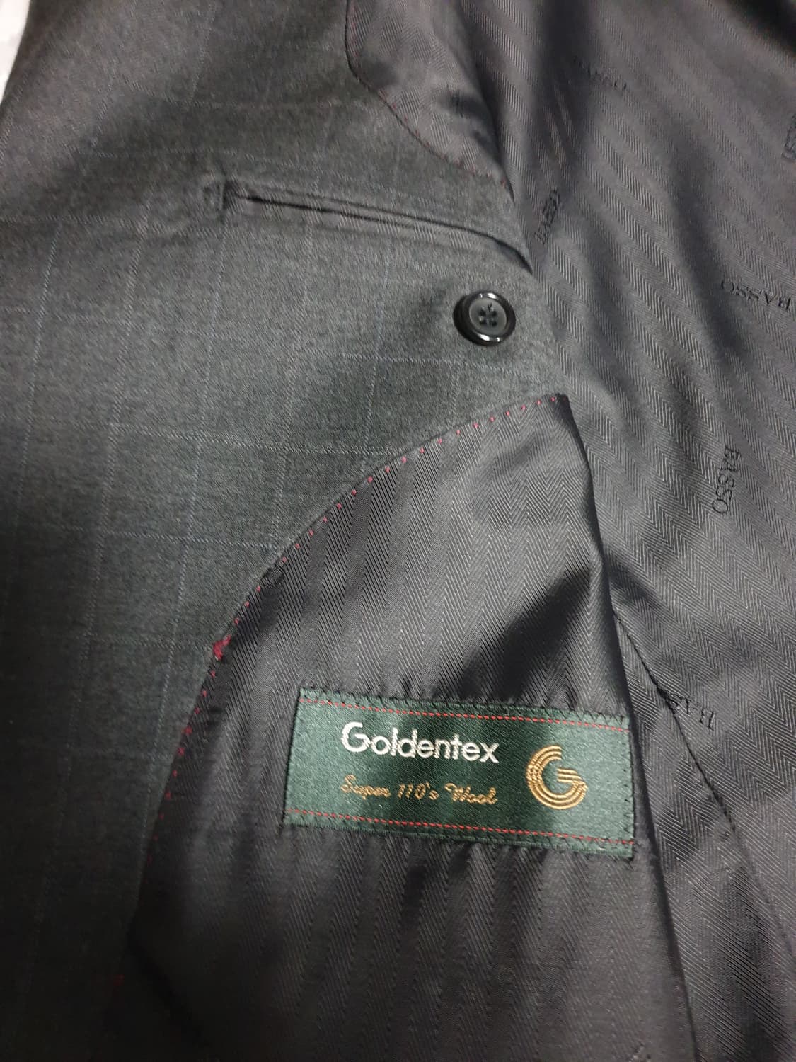 BASSO 빈티지 양모100% 골덴텍스 클래식 블레이저 (L) 상품이미지3