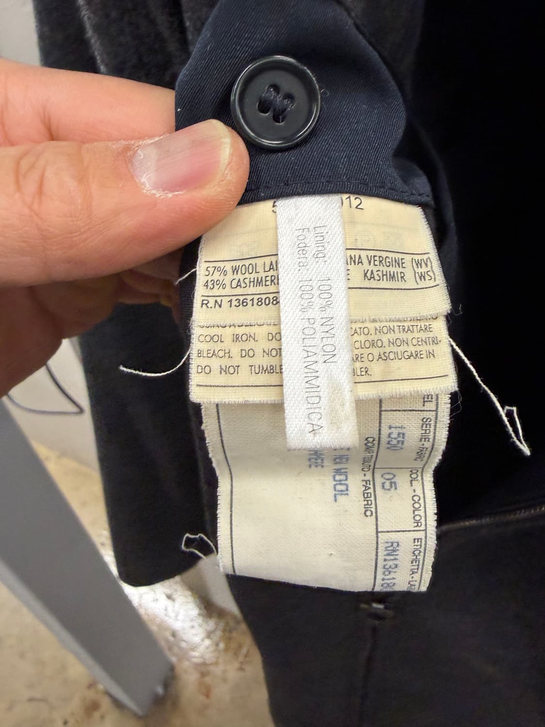 살바토레 페라가모 캐시미어 울 코트 46 상품이미지5