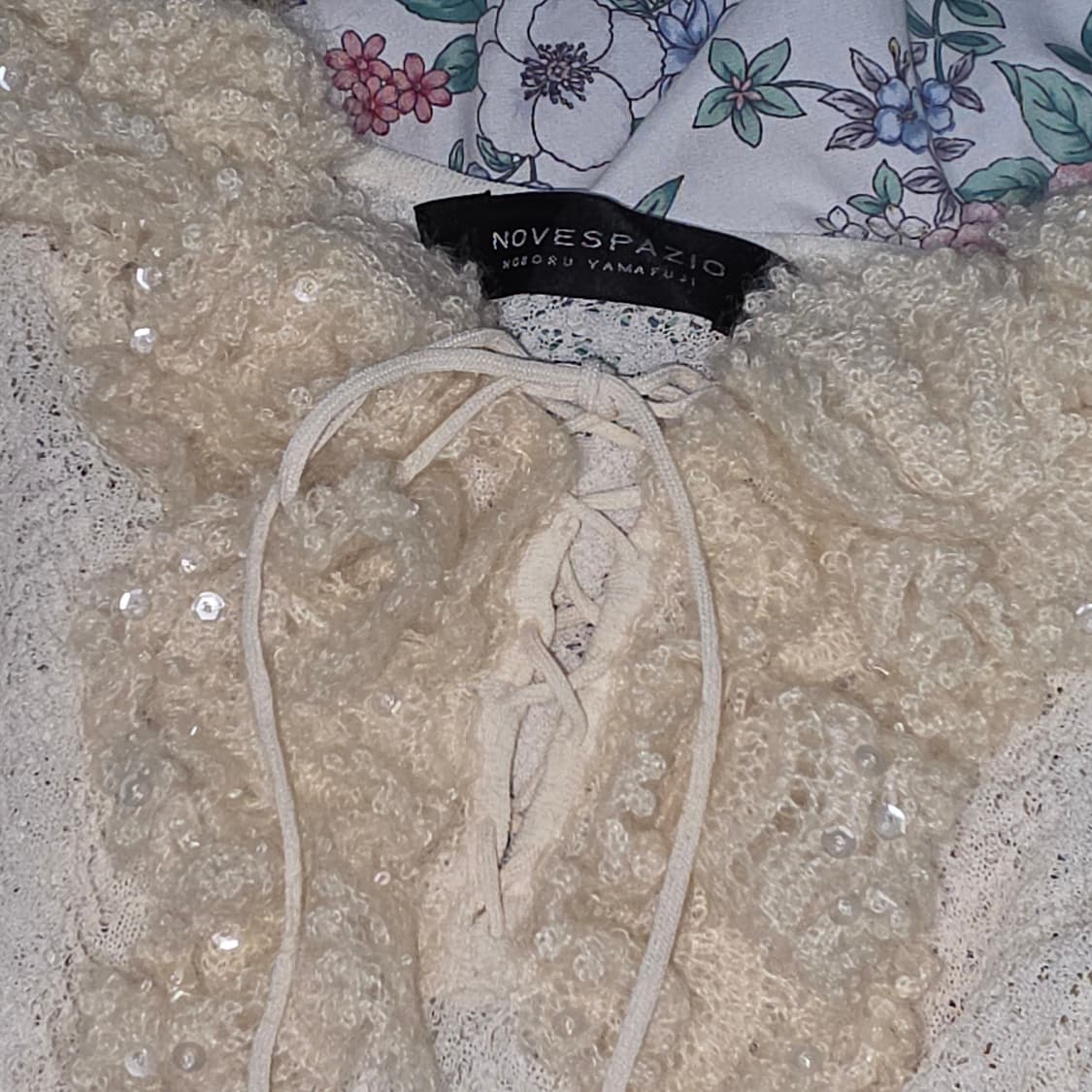 일본빈티지)페어리계 히메모리갸루 폼폼이 코르셋시스루 니트 슬리브리스 상품이미지4