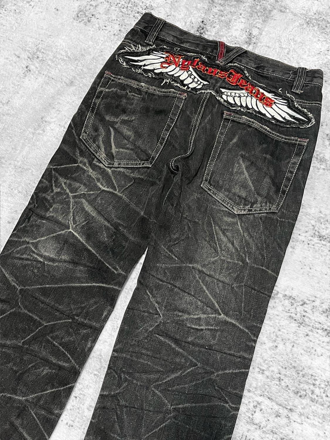 (nylaus) punk wing patch denim  상품이미지3