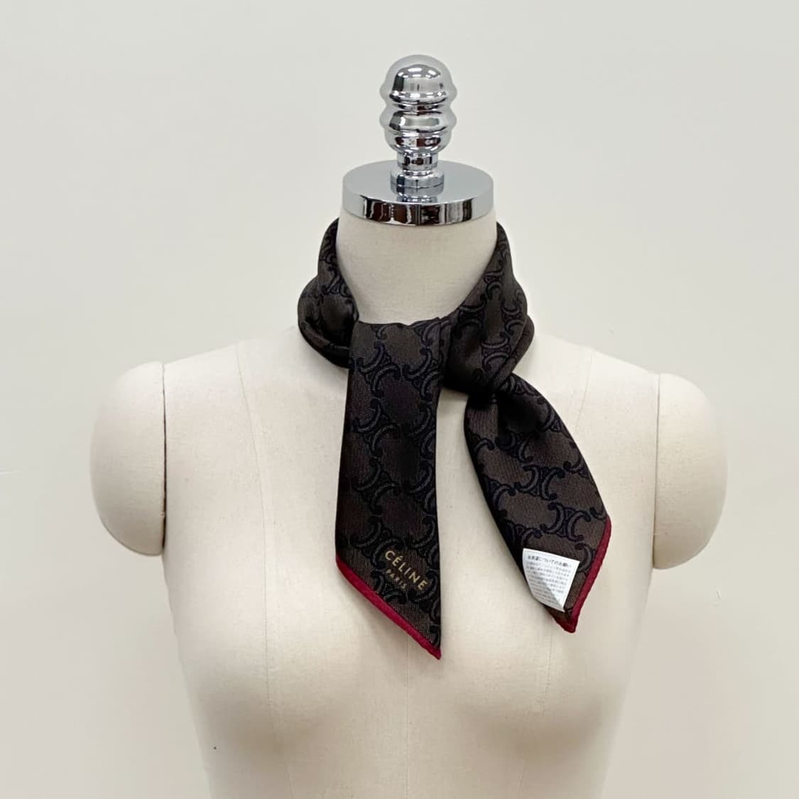 (새상품) celine / 셀린느 실크혼방 쁘띠스카프 상품이미지9