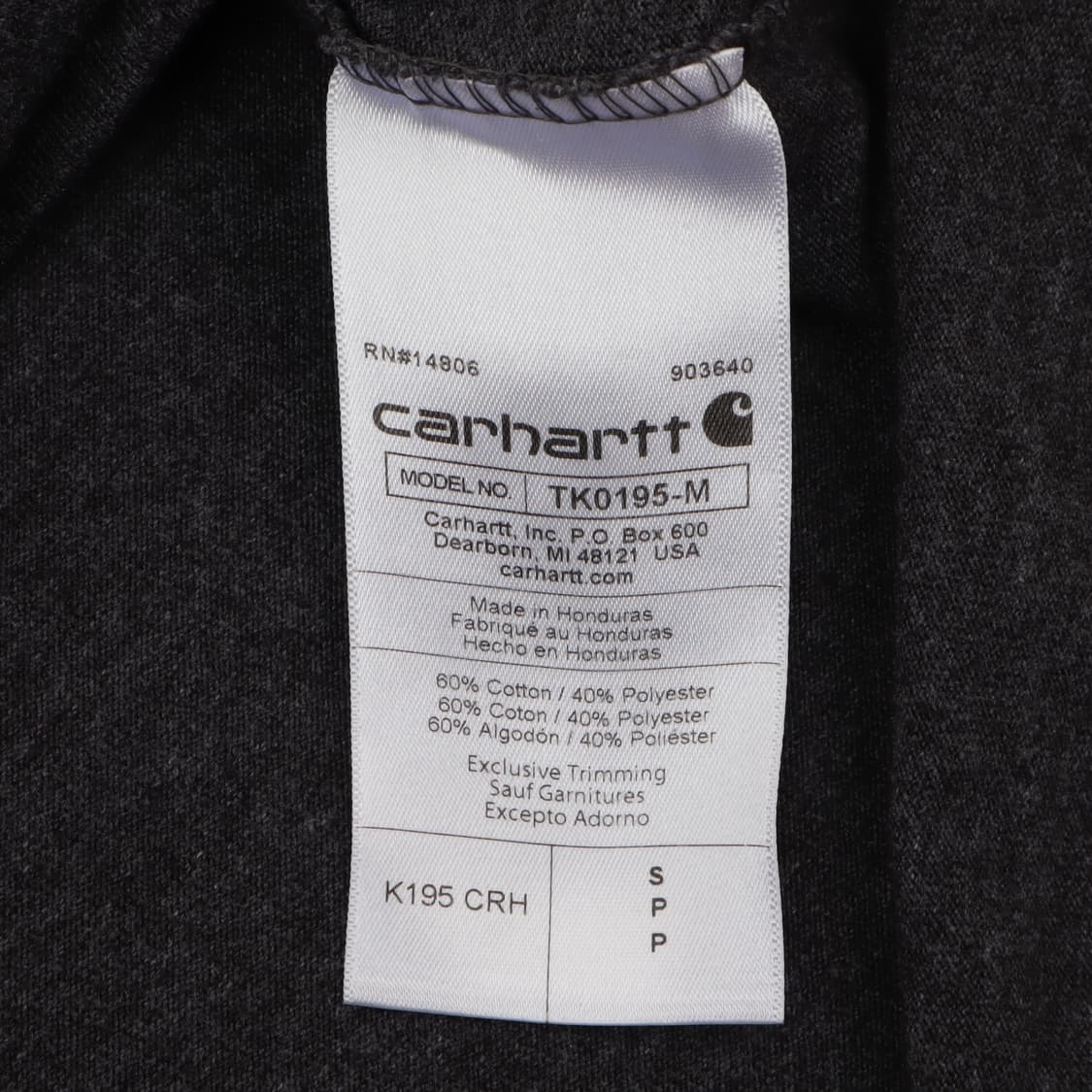 칼하트 빅로고 루즈핏 티셔츠 상품이미지9