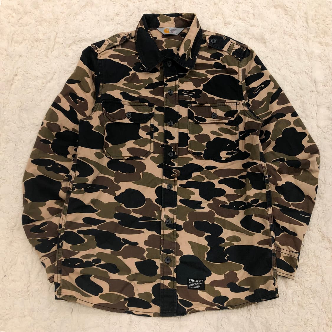 칼하트 카모플라주 밀리터리 셔츠 상품이미지1