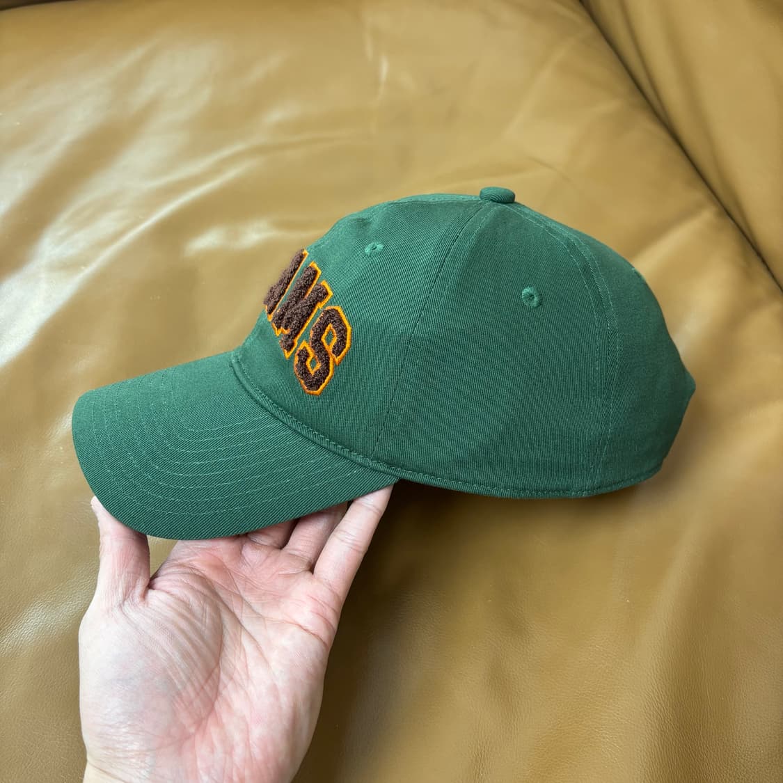 Beams 빔스 빔즈 6패널 볼캡 모자 워시드 그린 상품이미지4