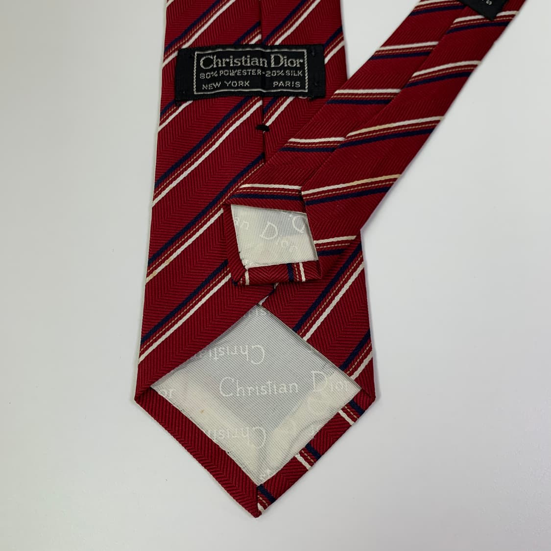 디올(Dior) 스트라이프 넥타이 명품 혼방 A-A+등급 7.5cm 상품이미지6