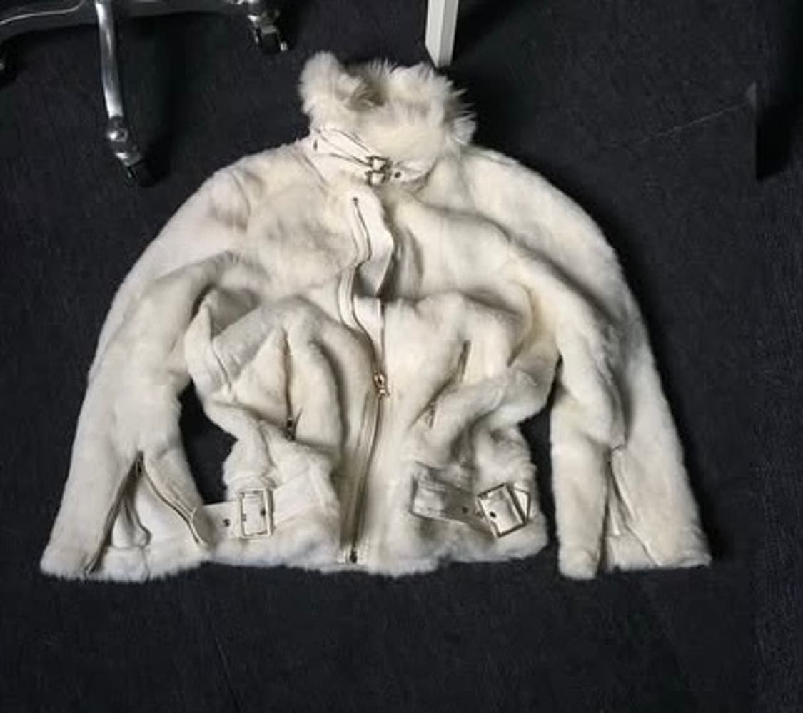 ZARA WOMAN 아이보리 퍼 무스탕 자켓 M 상품이미지1