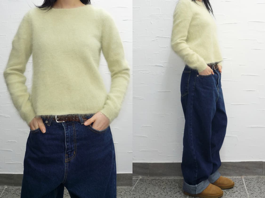 lime angora knit 상품이미지1