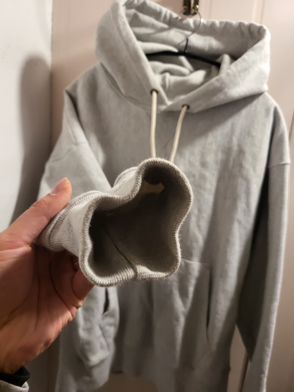 Outstanding아웃스탠딩 회색 후드티 상품이미지3