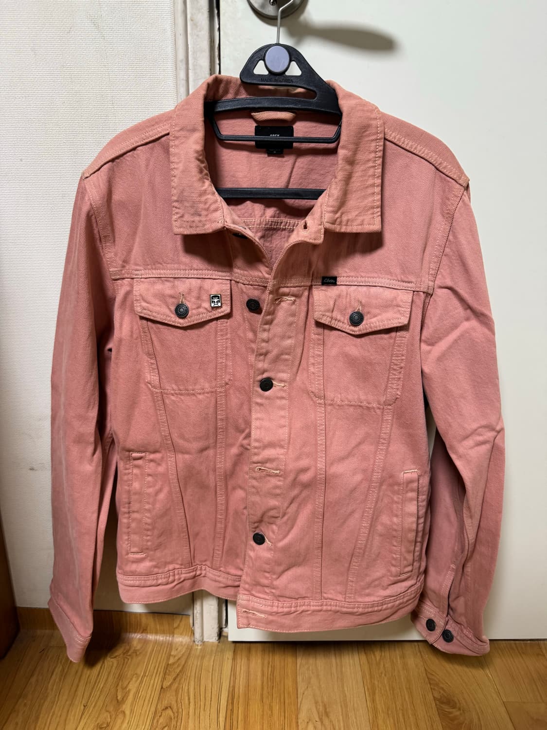 [M] 오베이 핑크 데님 자켓 상품이미지2
