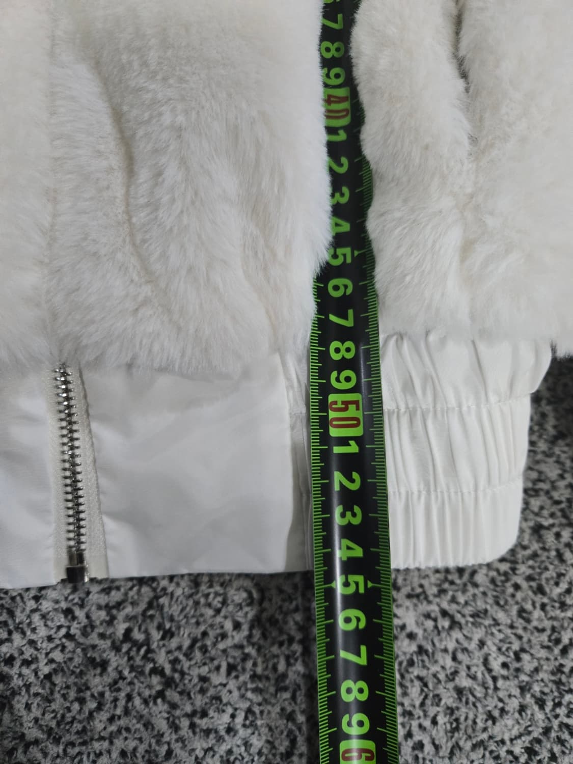 여성 화이트 후드 퍼자켓 상품이미지8