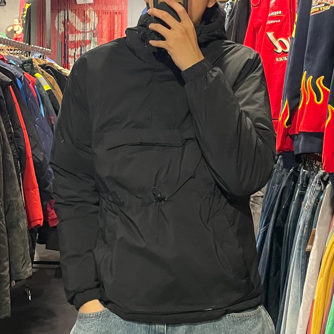 [IM] adidas 아디다스 블랙 아노락 패딩 상품이미지1