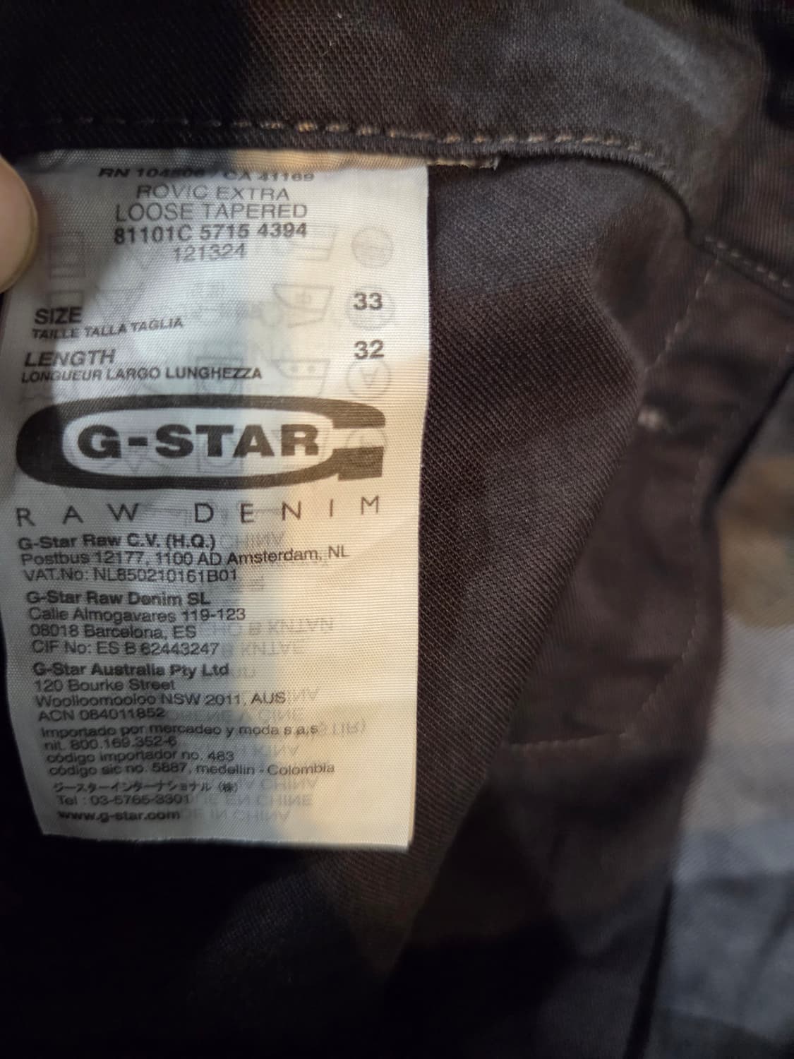 G-STAR 카고 밀리터리 카모 바지(W33/L32) 상품이미지7