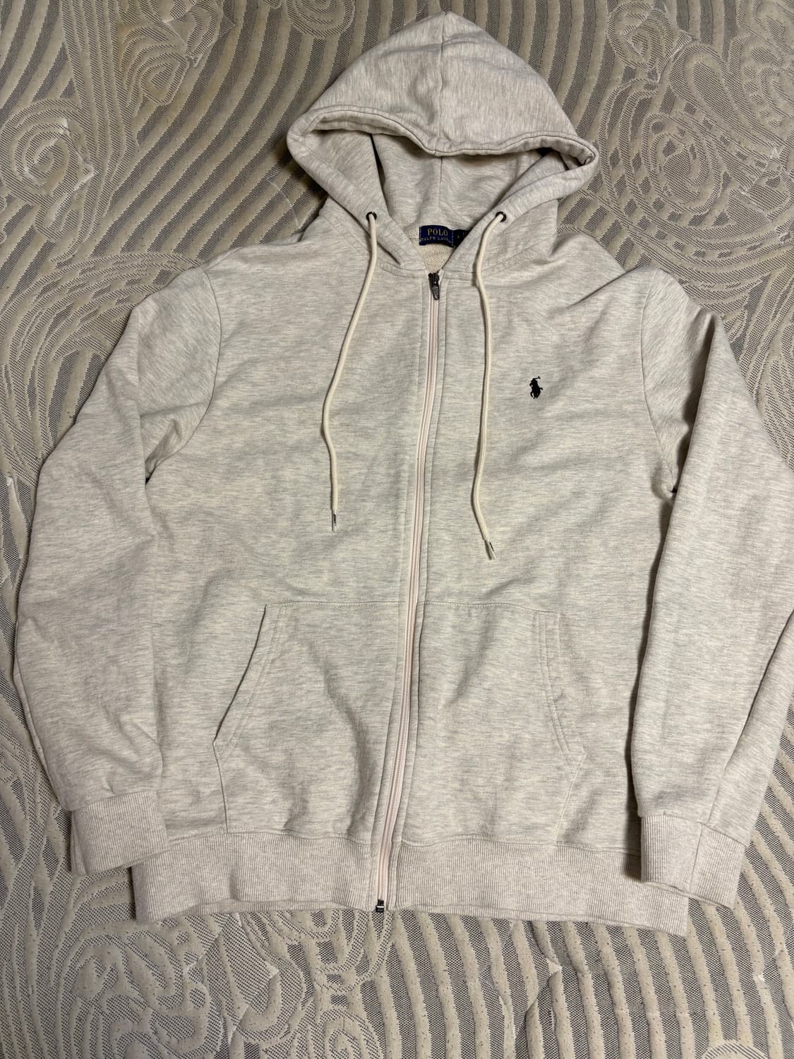 폴로 랄프로렌 화이트 후드집업 L 상품이미지1