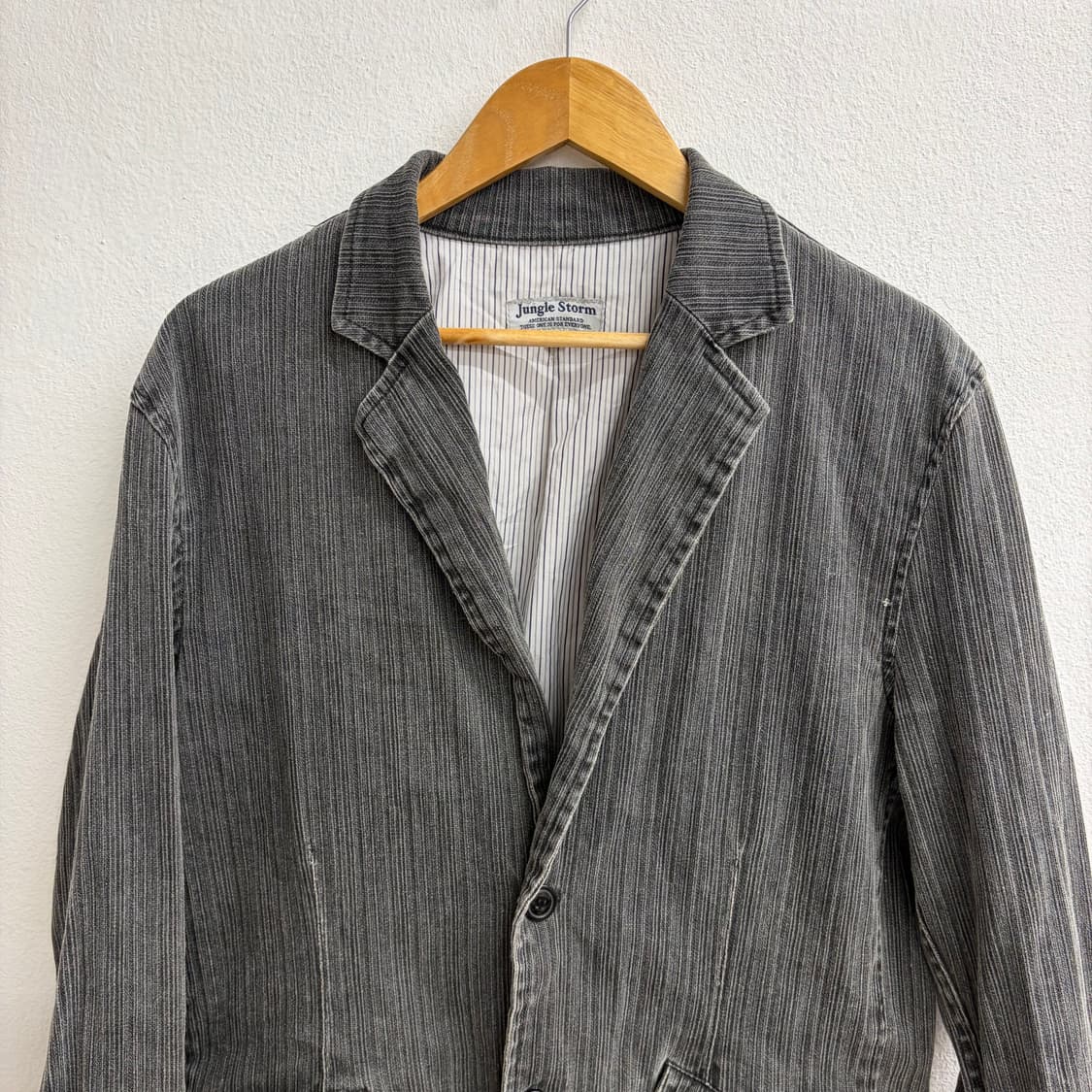 정글스톰 빈티지 스트라이프 블레이저 재킷(XL) 상품이미지4