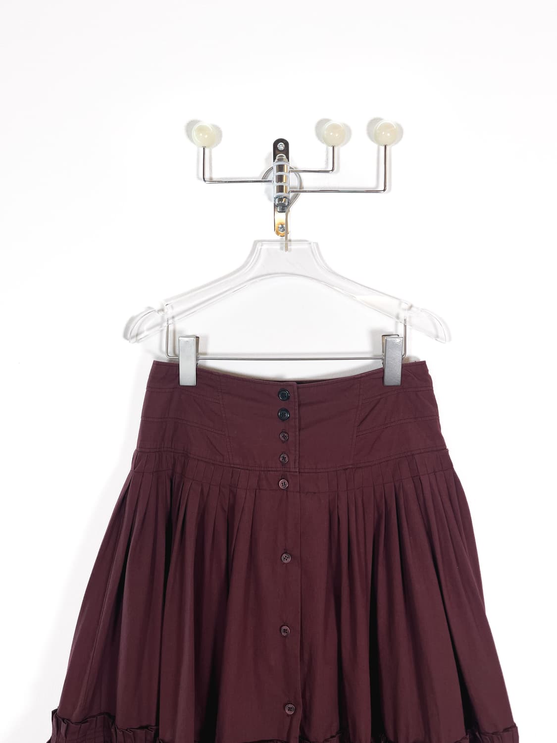 빈티지 핀턱 버튼 스커트 상품이미지2