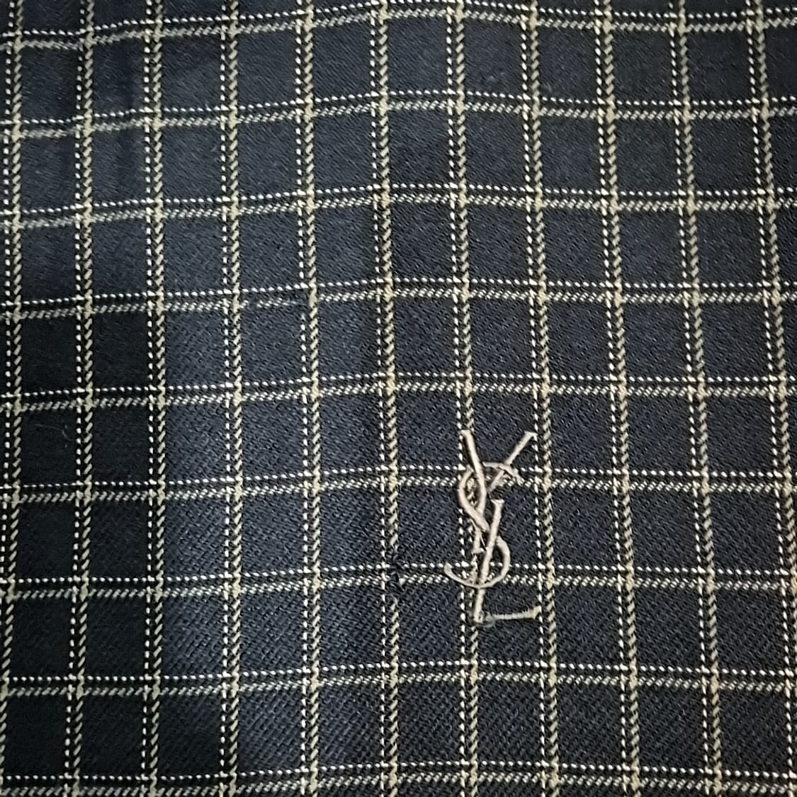 Yves Saint Laurent 입생로랑 YSL 자수 체크 자켓 상품이미지3