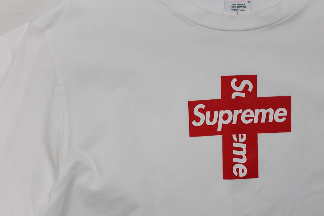 슈프림 20FW 크로스로고 티셔츠 상품이미지2