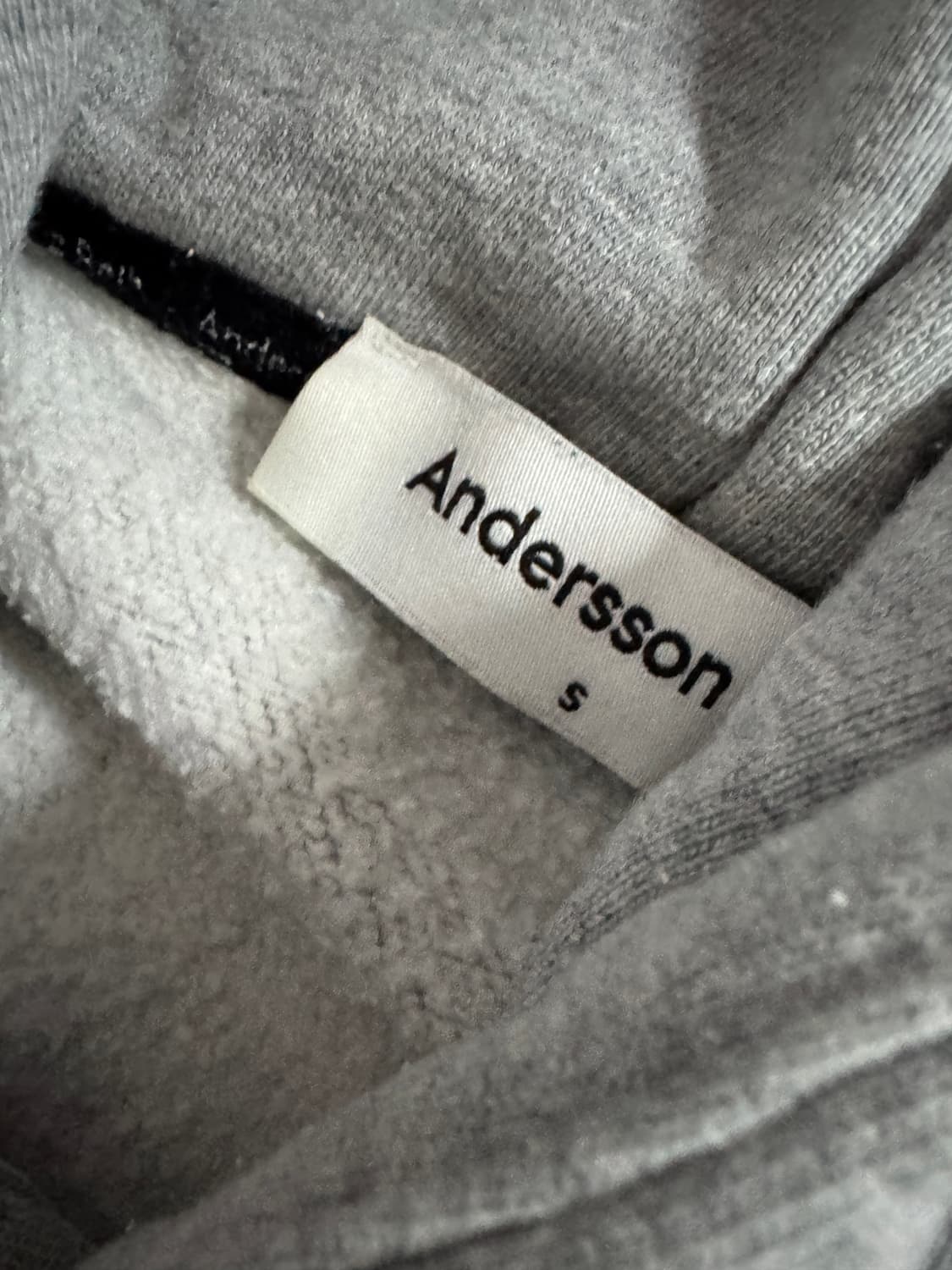 여성 앤더슨벨 뒷 프린팅 기모 후드티 S 상품이미지3