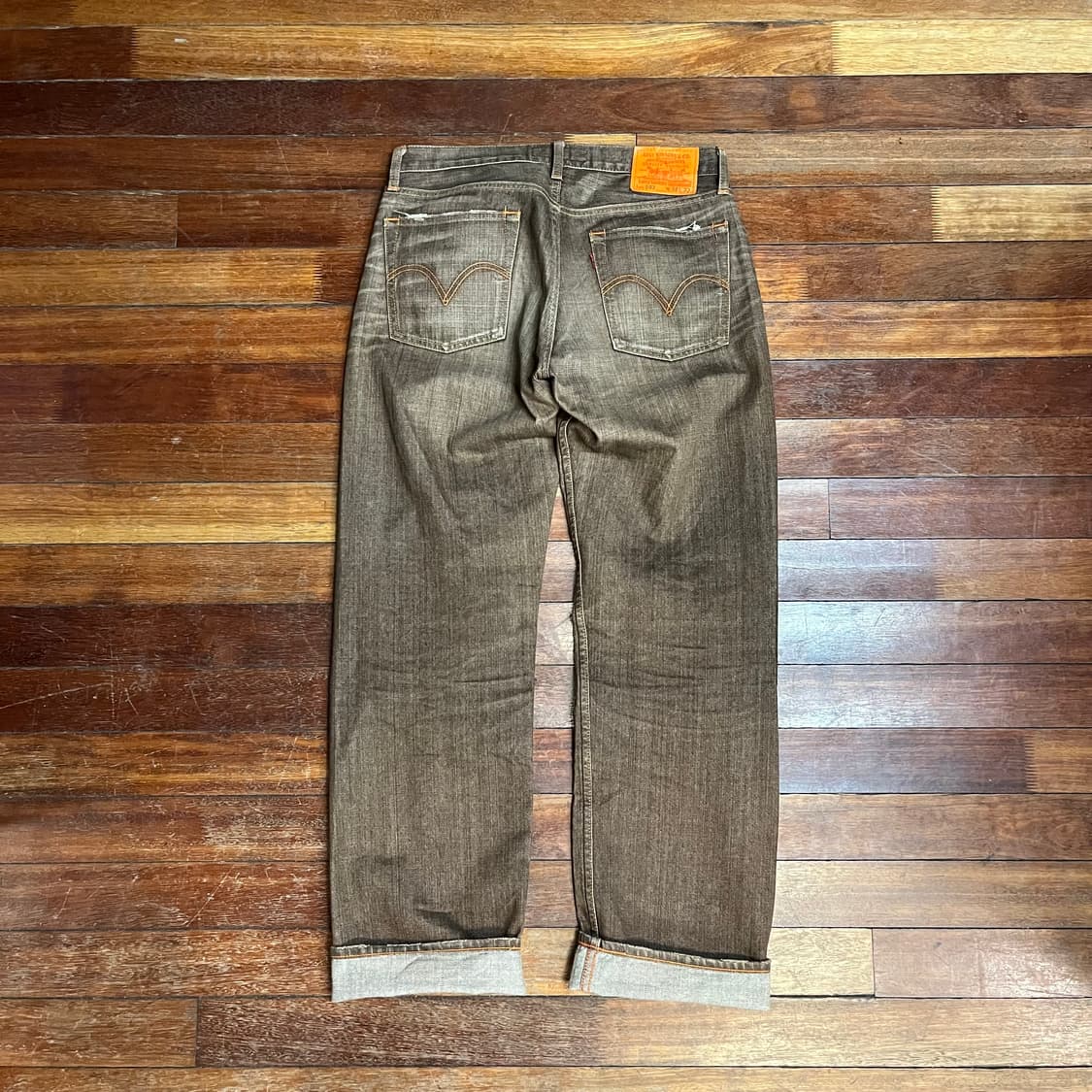 리바이스 갈색 데님 팬츠 상품이미지6